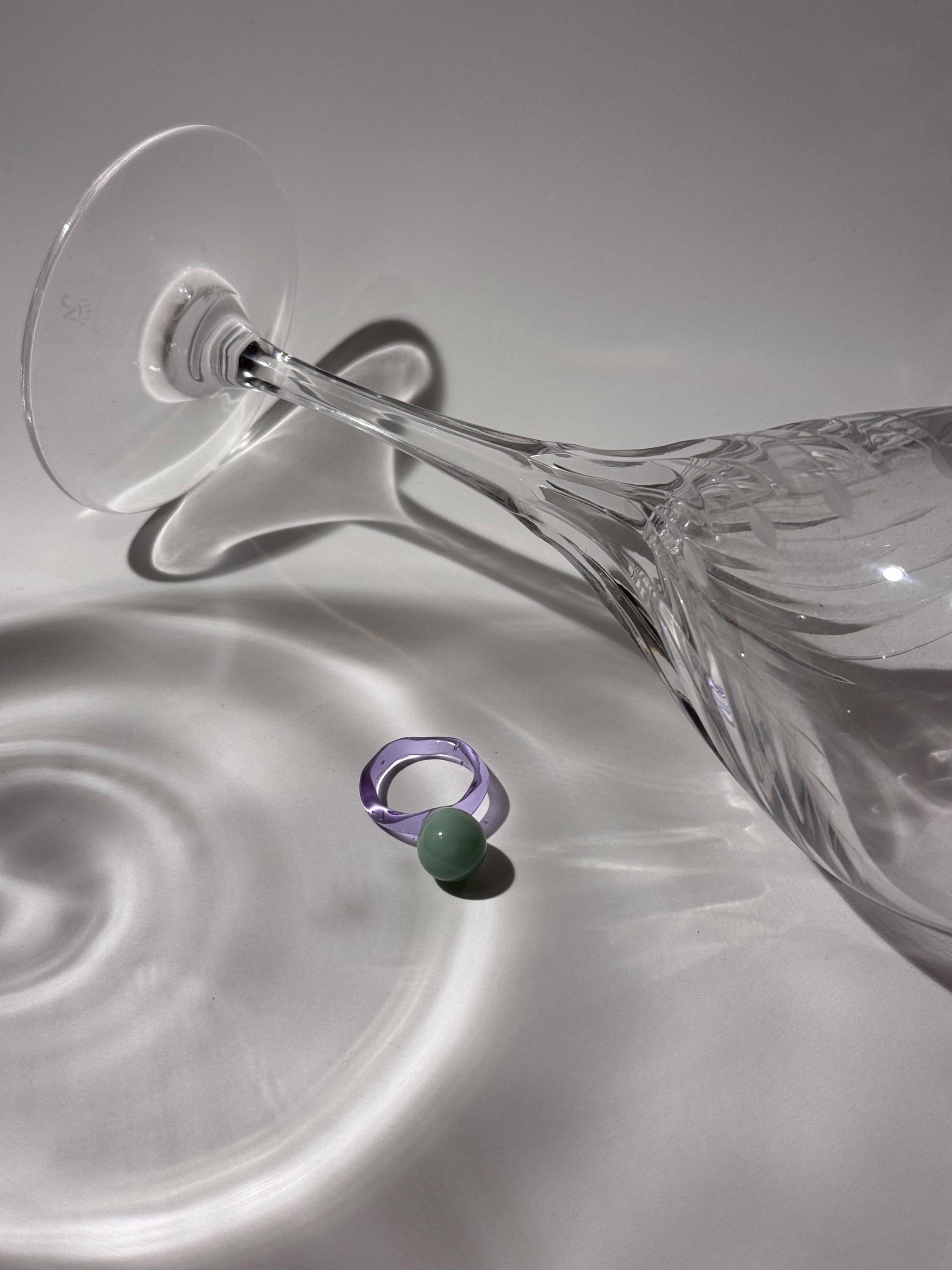 Bubble Gum Glass Ring