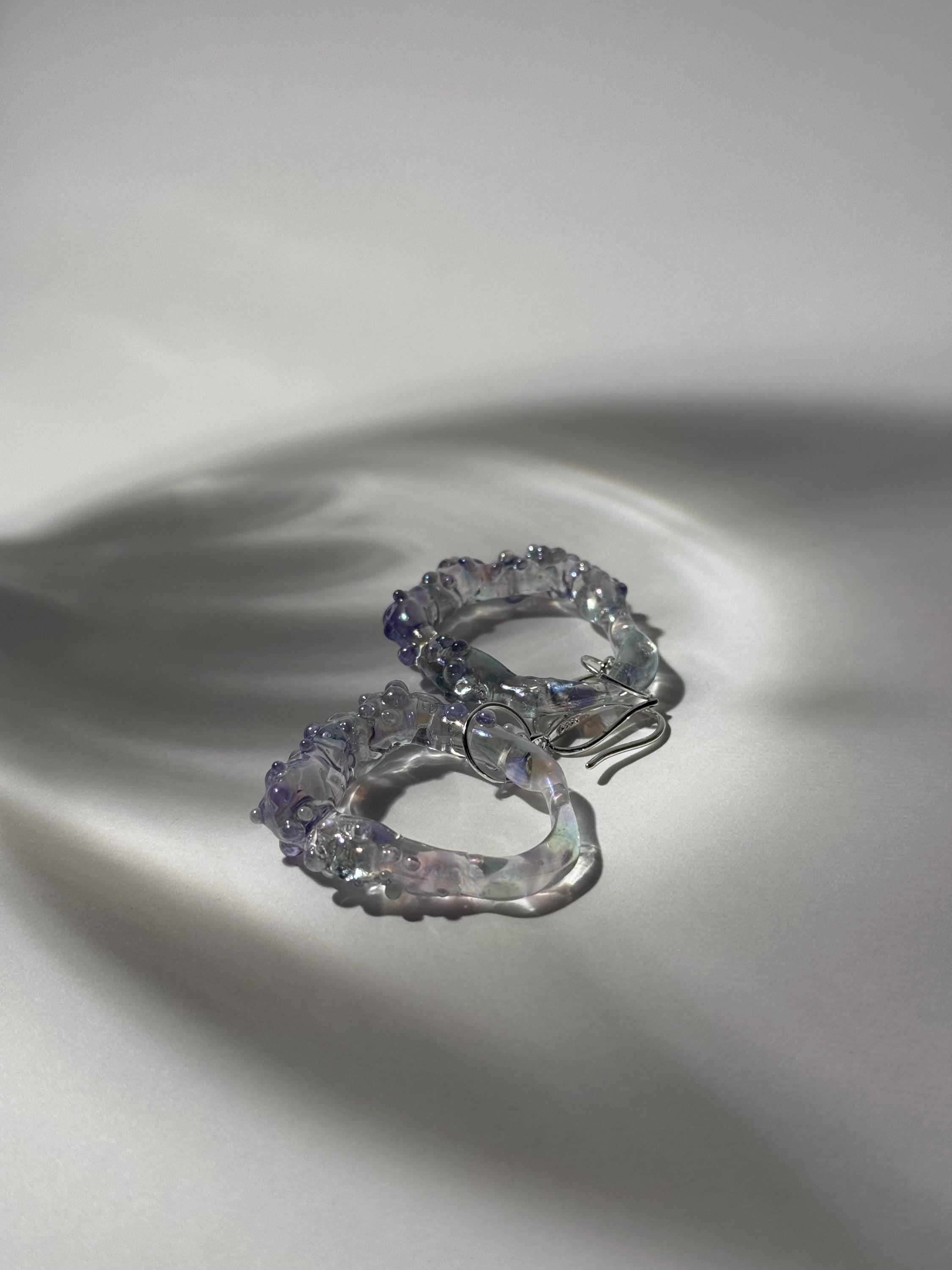 Pearlescent Glass Earrings