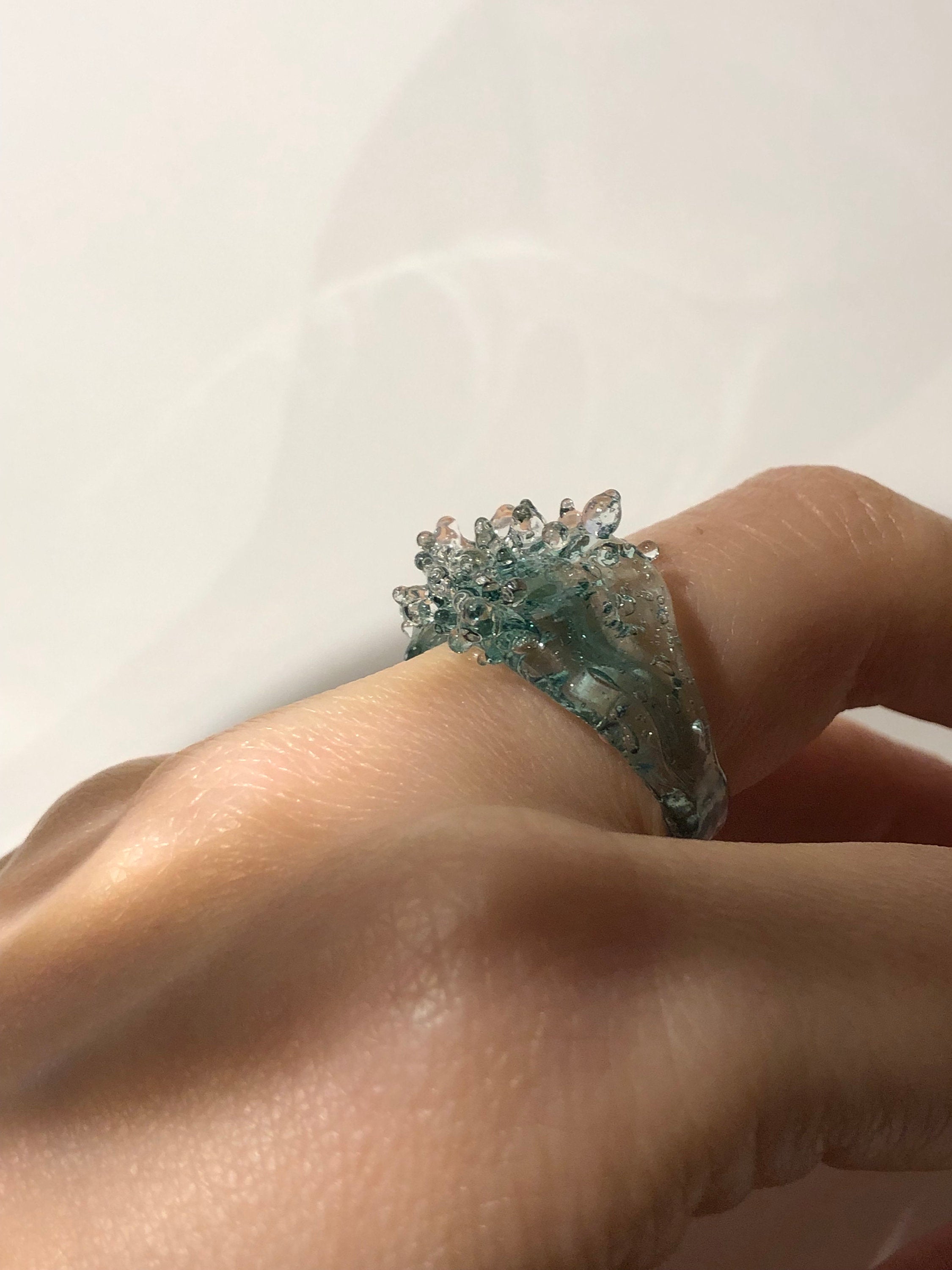 Seafoam Glass Ring