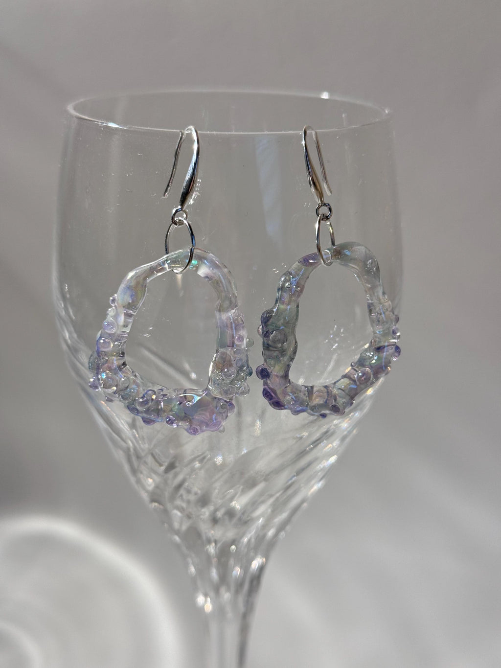 Pearlescent Glass Earrings