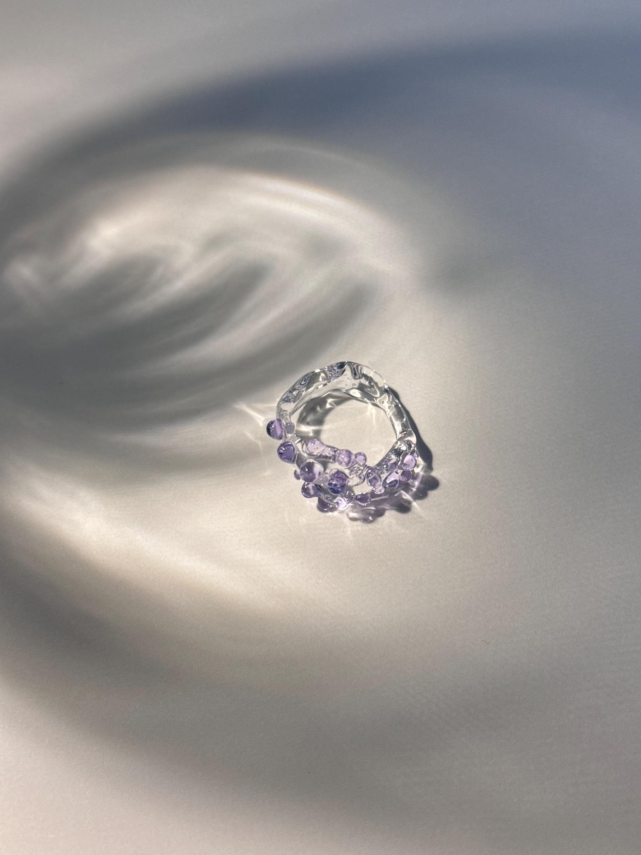 Purple please - Lilac Glass Ring