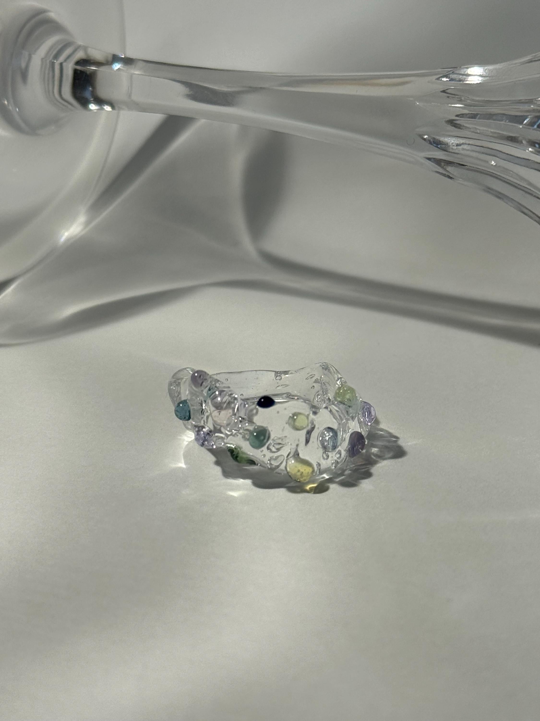 Chunky Colorful Glass Ring