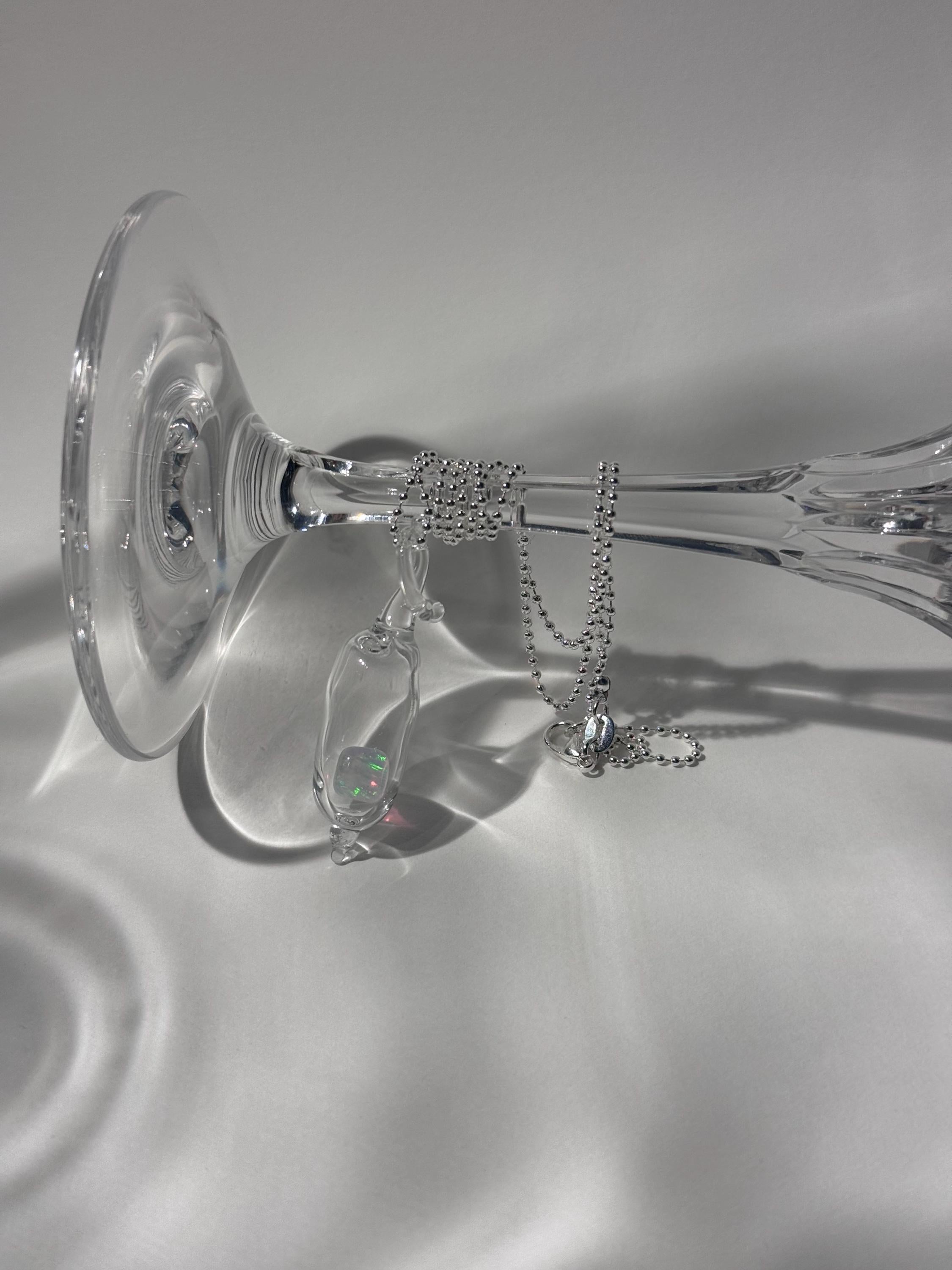 Encapsulated Opal Necklace