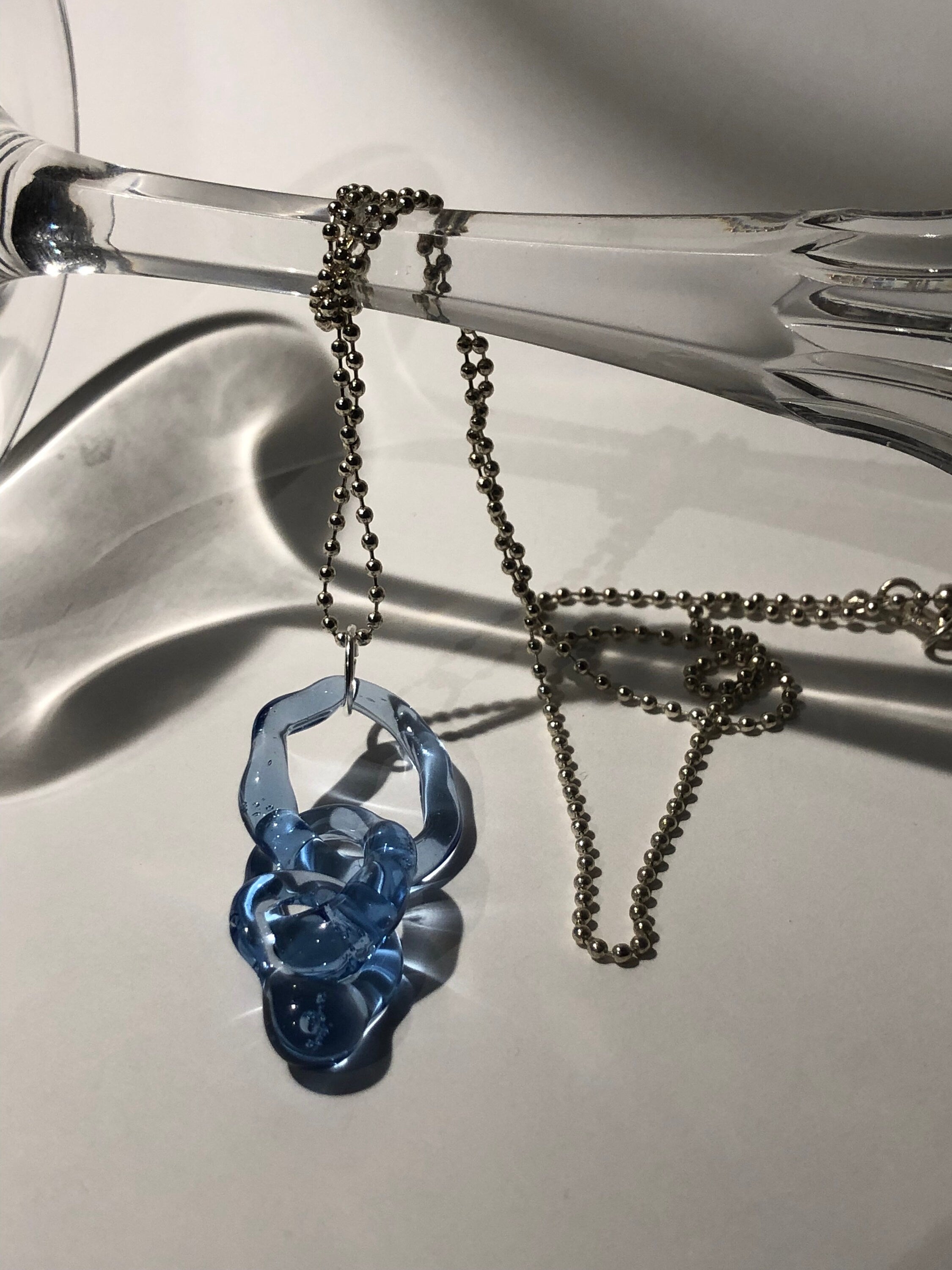 Wave triple link Necklace