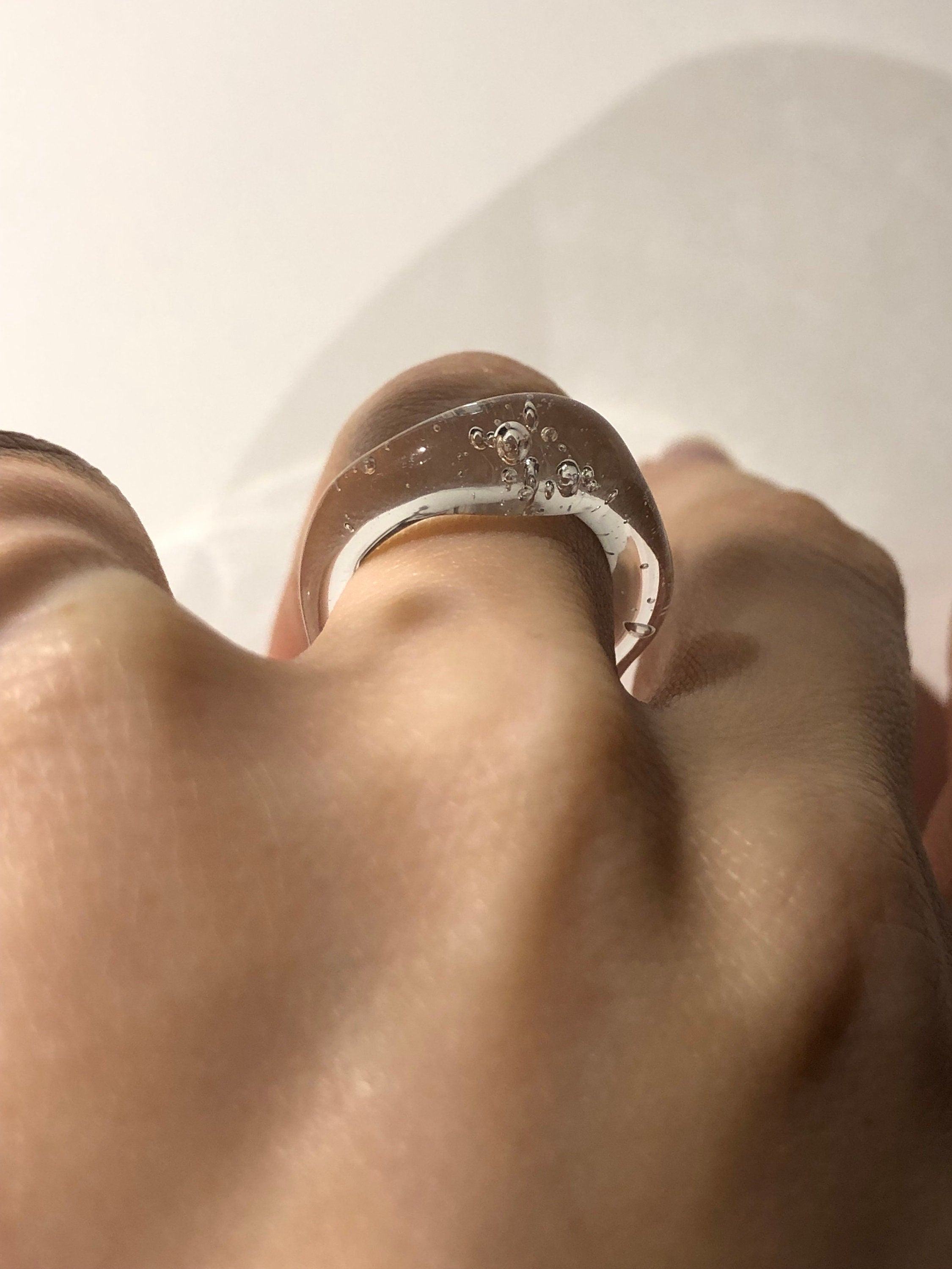 Clear Glass Ring