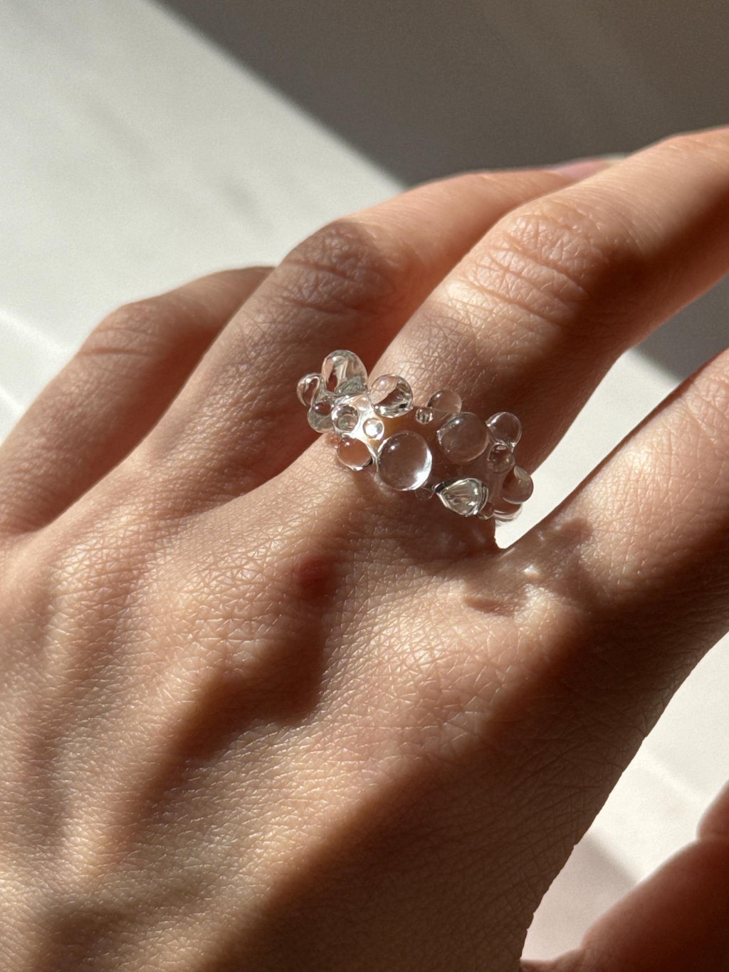 Baby bubble Glass Ring