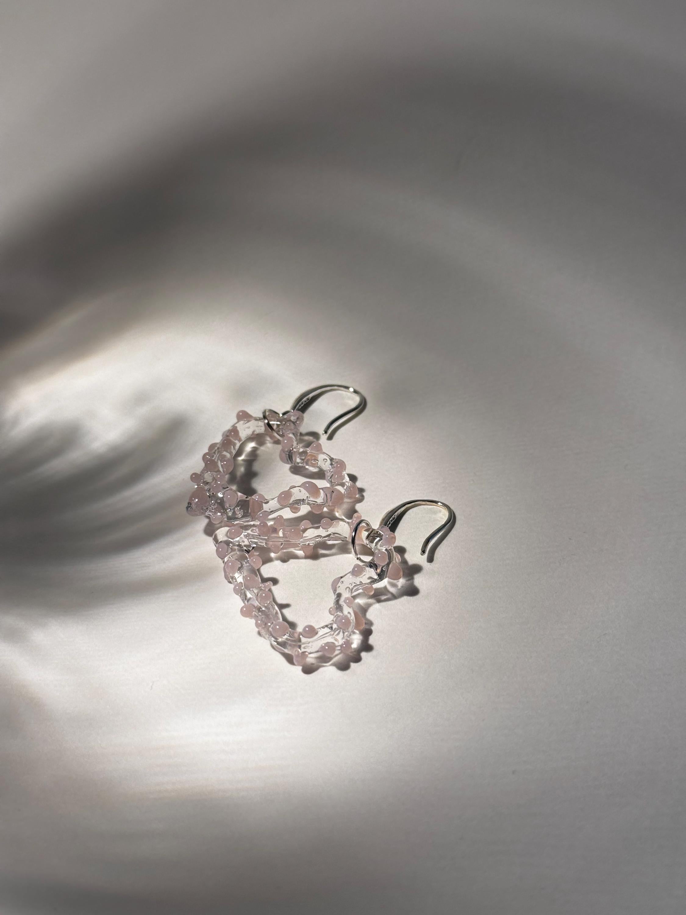 Rose Heart Earrings