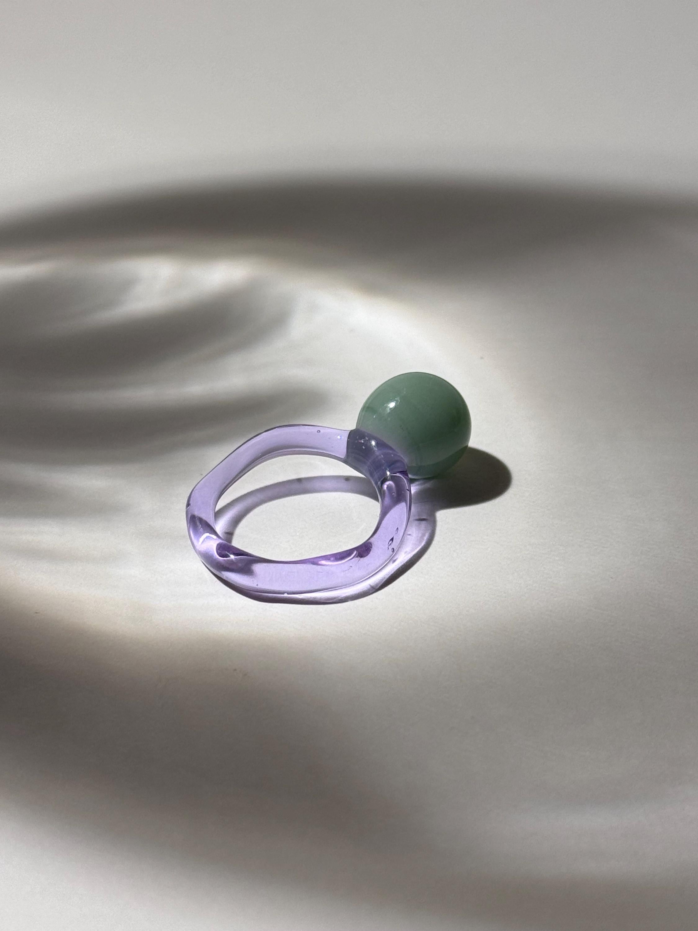 Bubble Gum Glass Ring