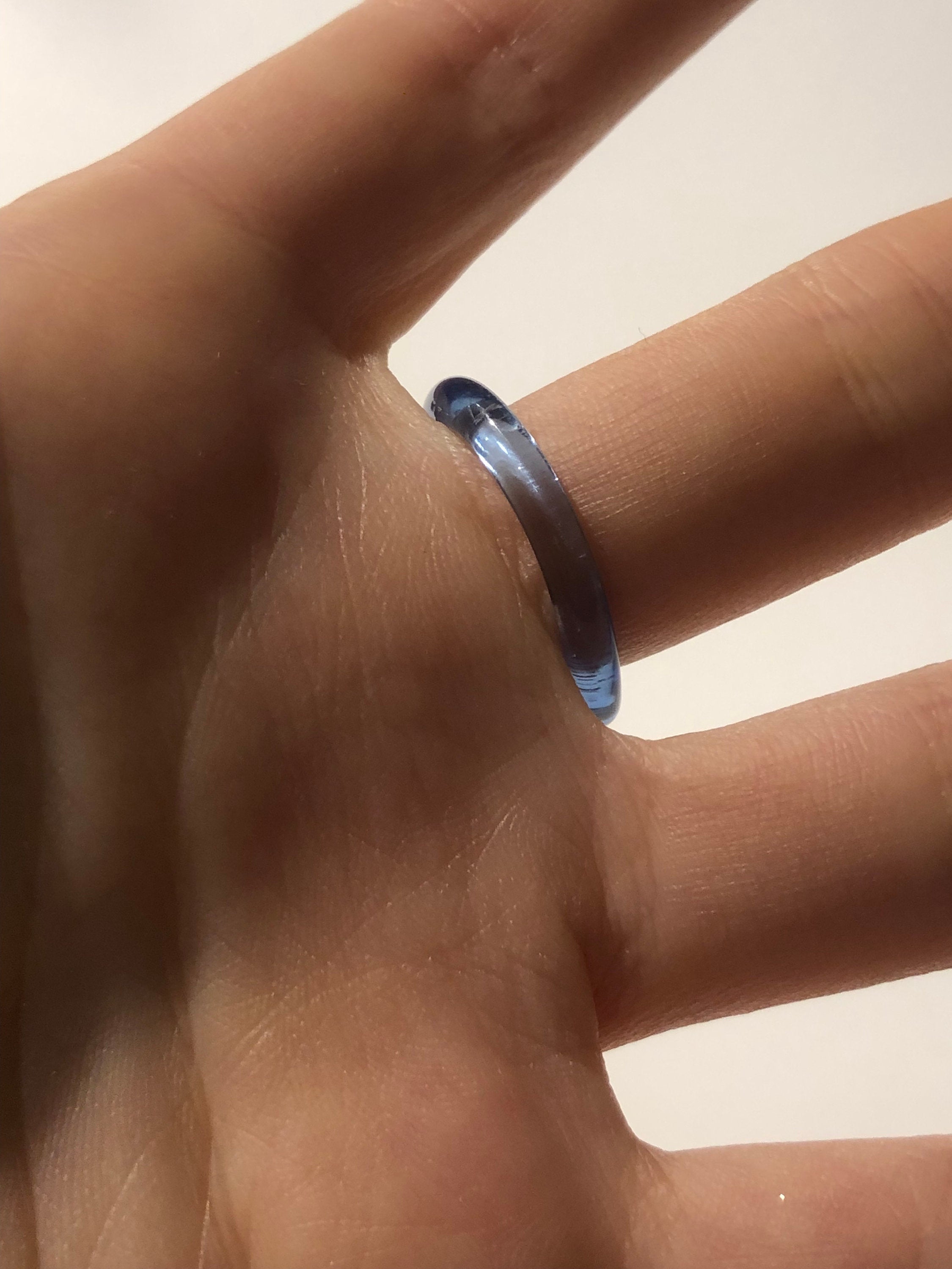Blue Glass Ring