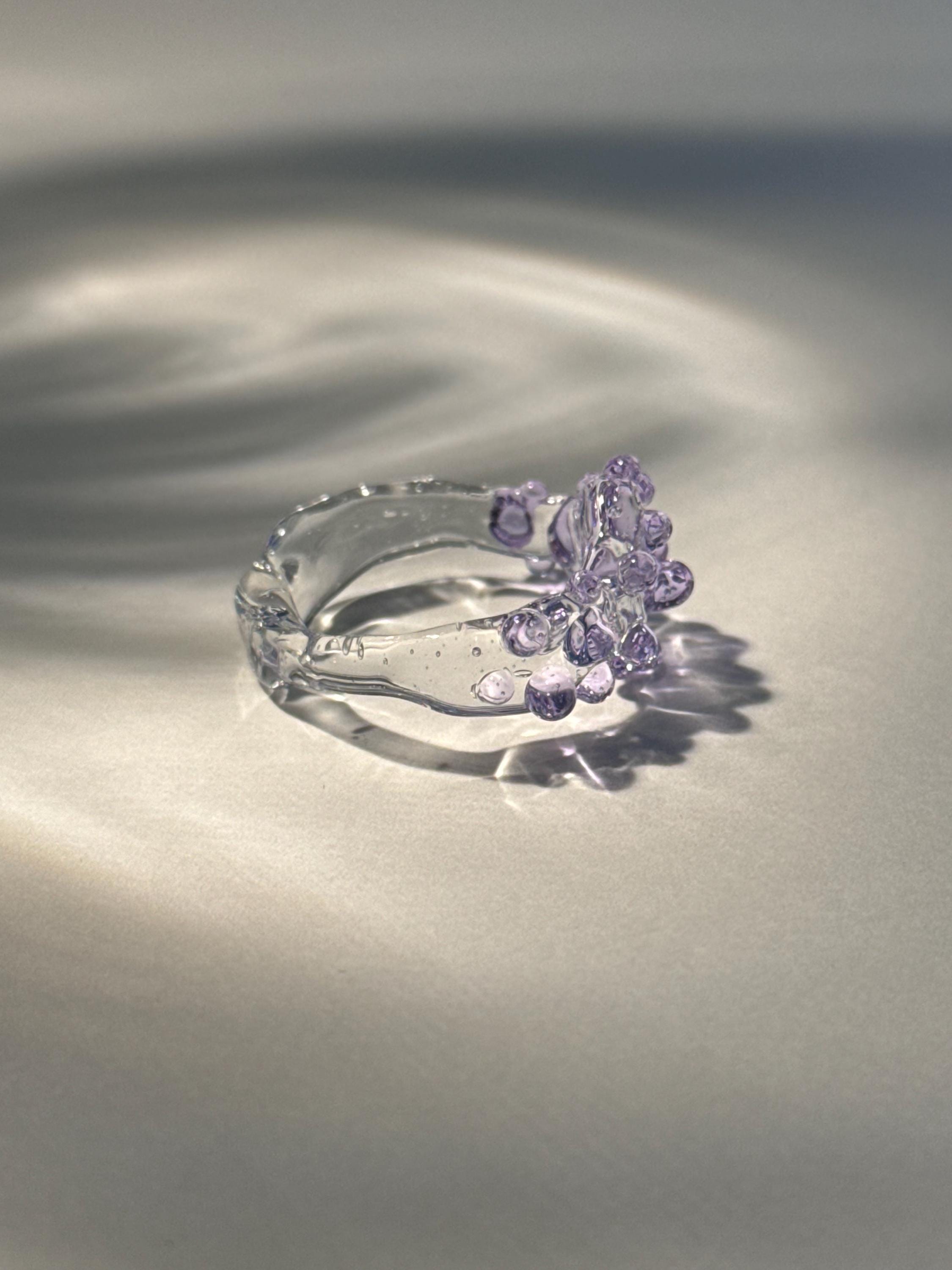 Purple please - Lilac Glass Ring