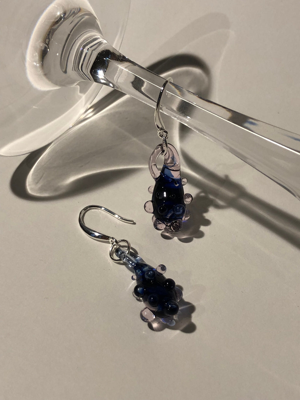 Blue Dew Berry Earrings