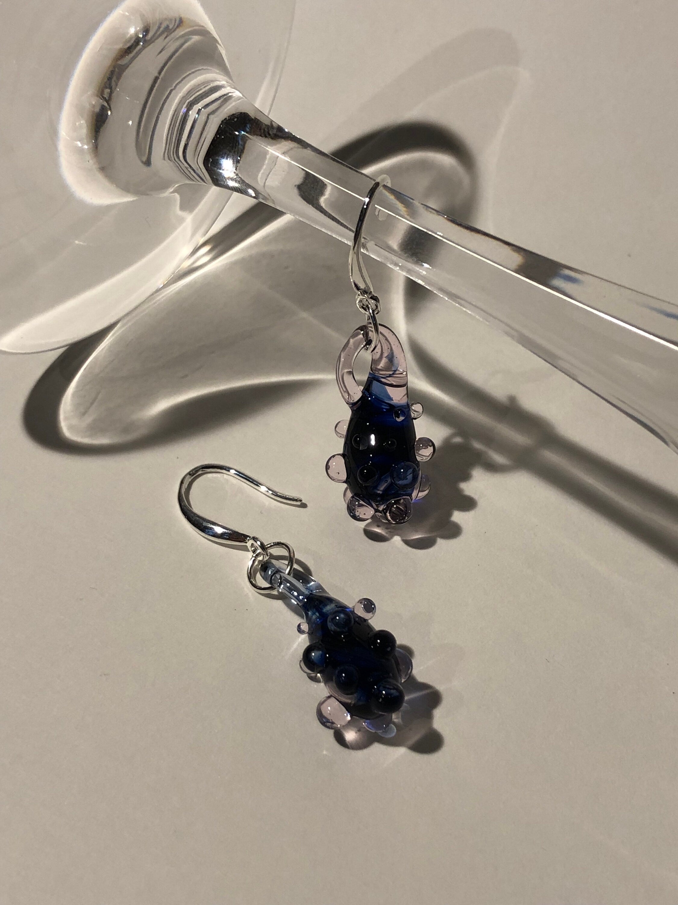 Blue Dew Berry Earrings
