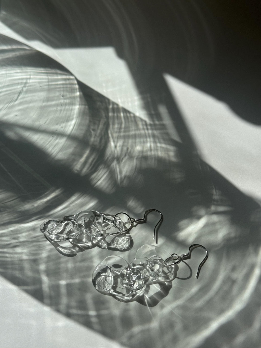 Dazzling Clear Glass Earrings