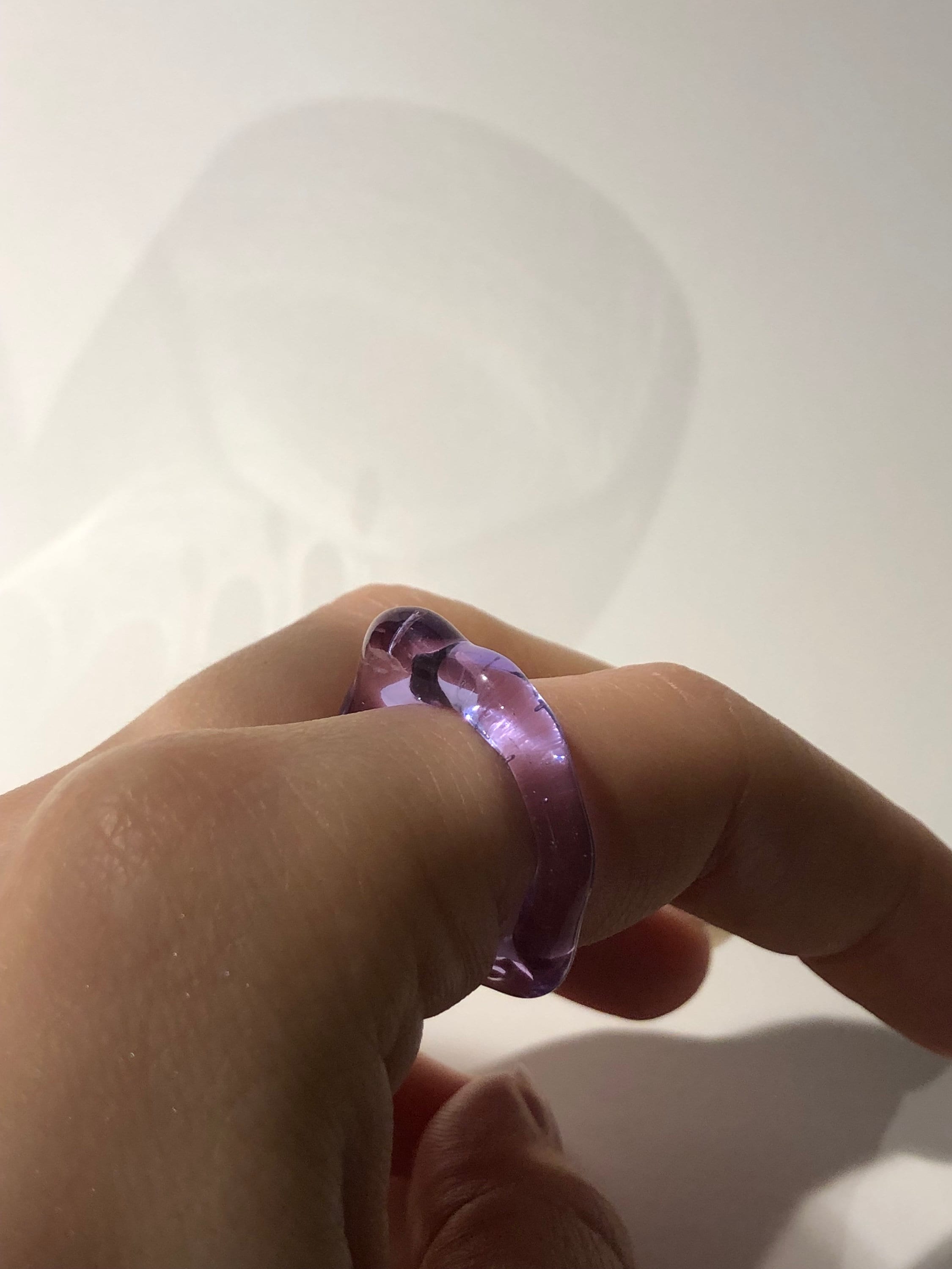 Deep Purple Glass Ring