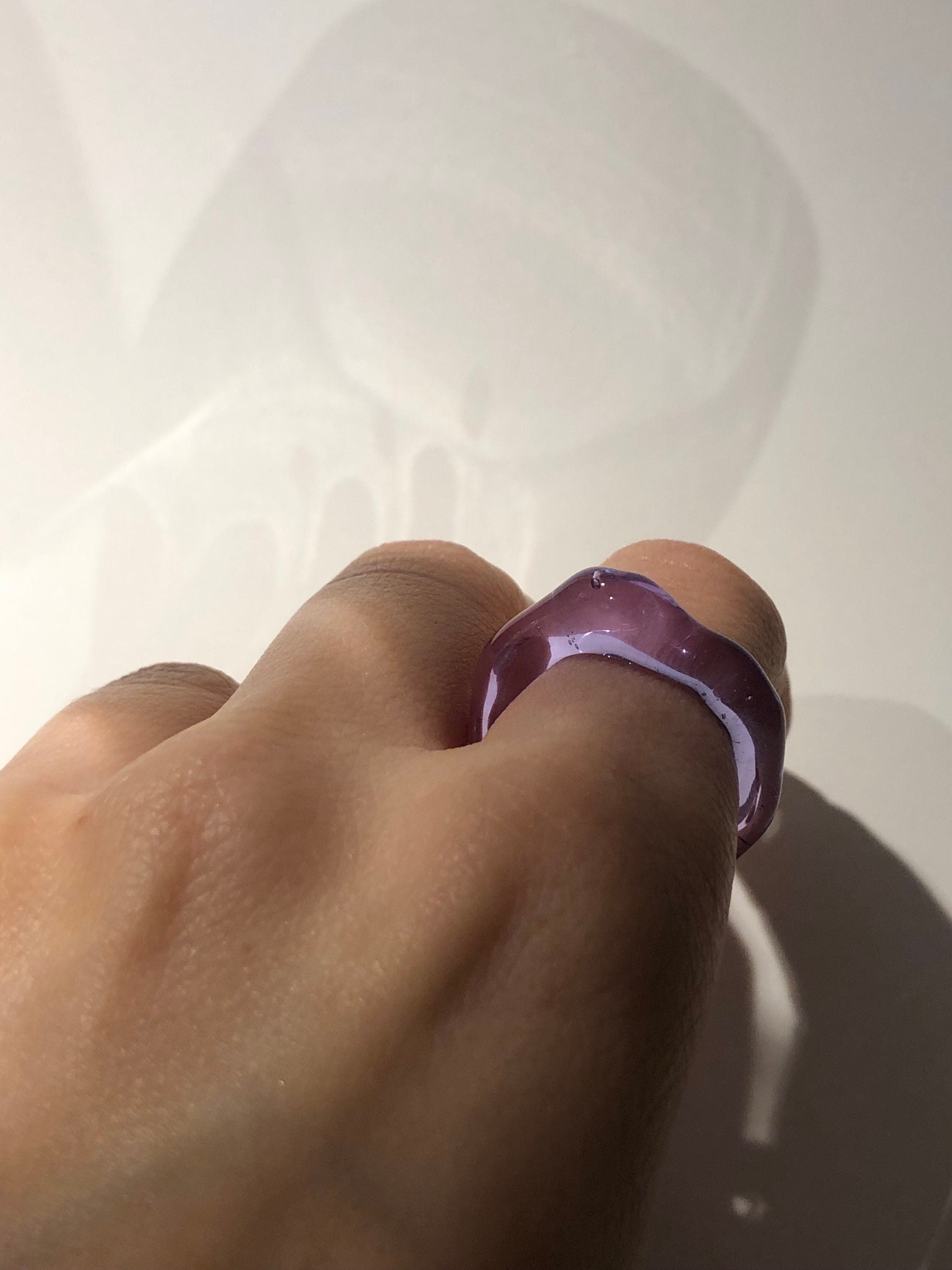 Deep Purple Glass Ring