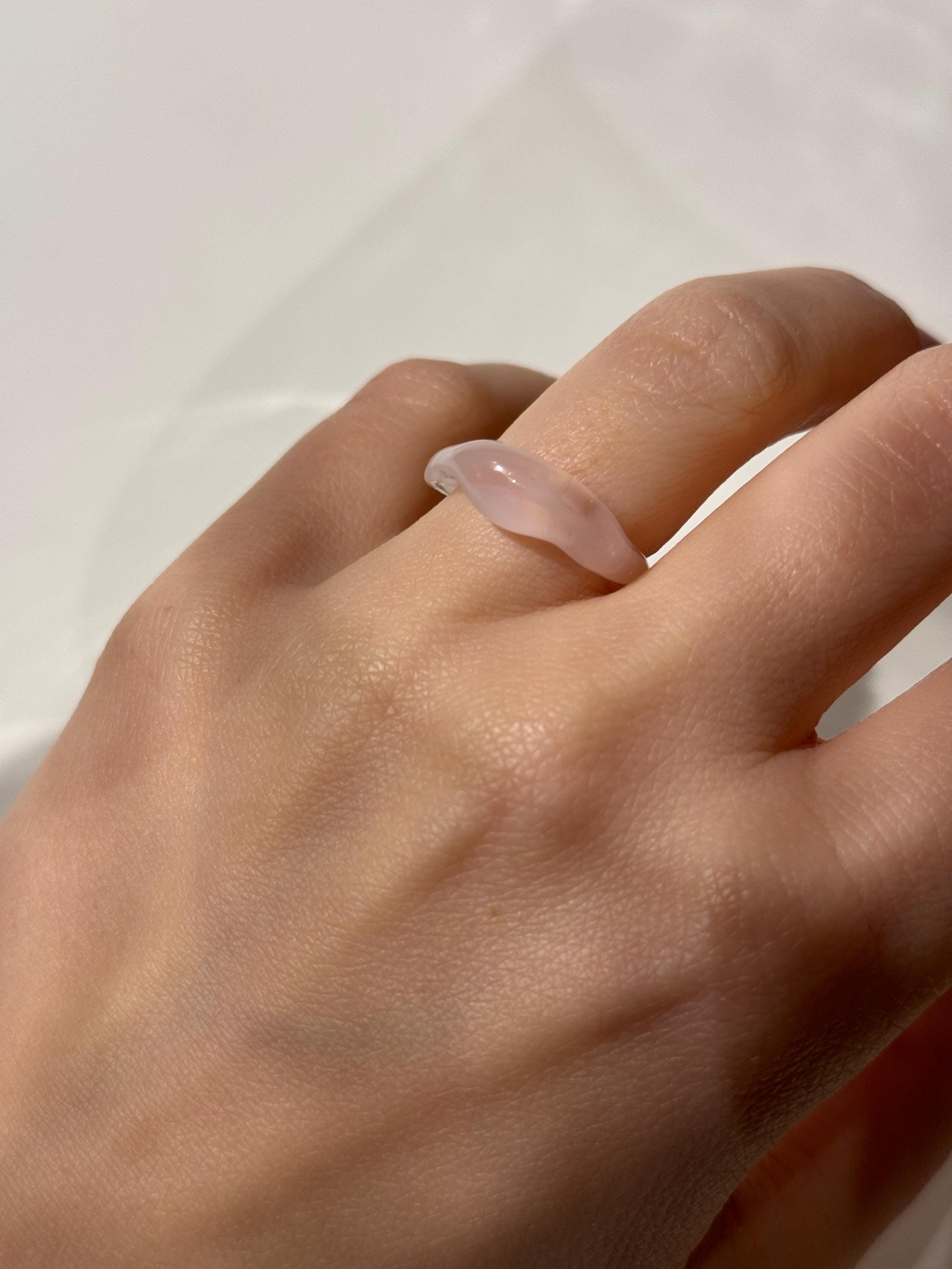 Cotton Candy Glass Ring