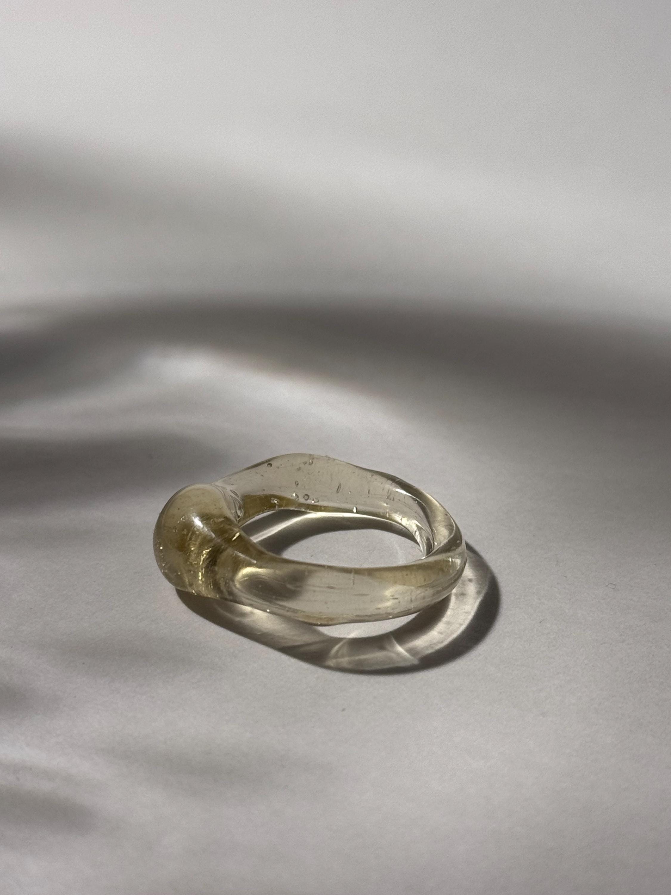 Golden honey Glass Ring