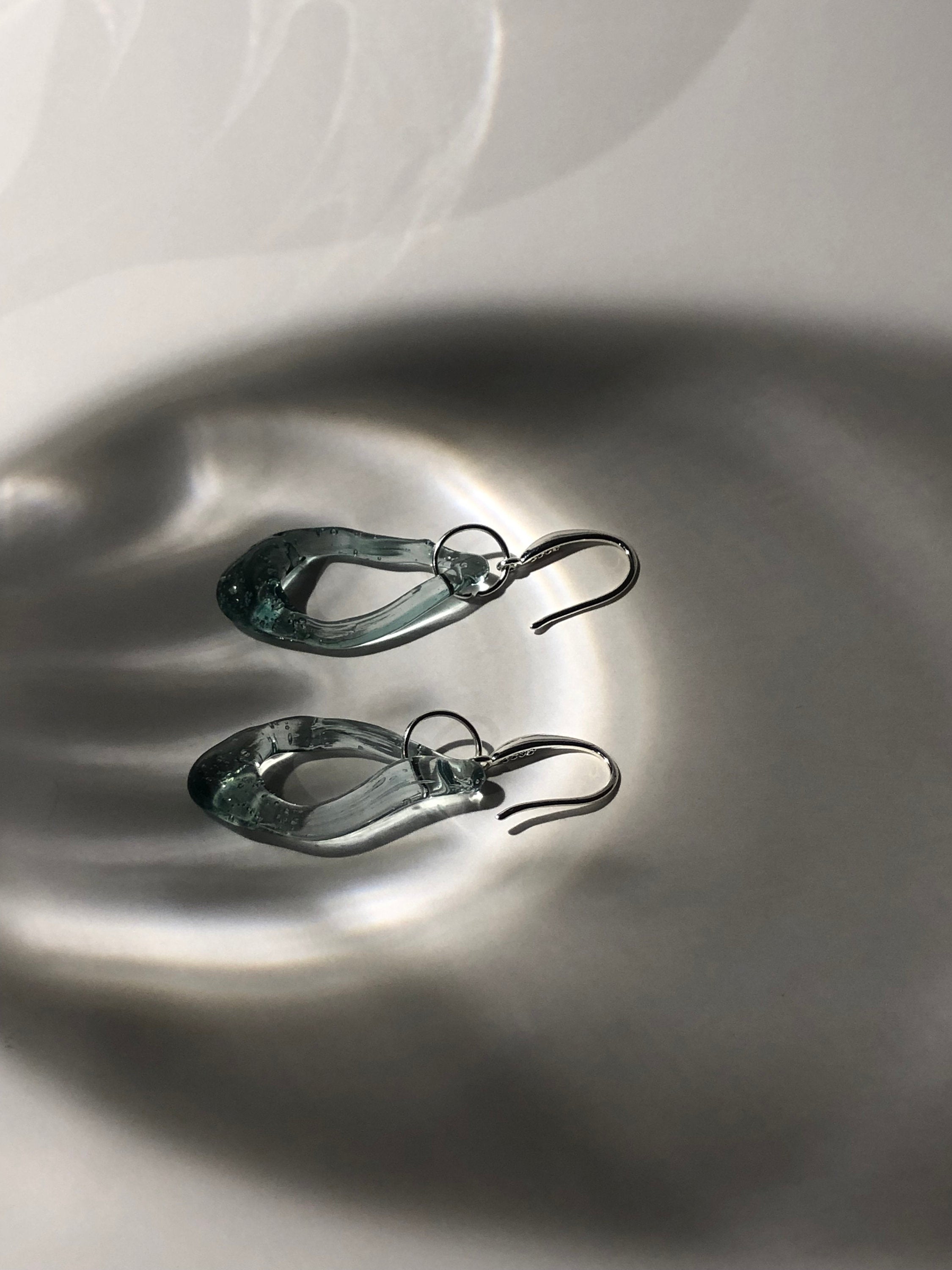 Tropical Ocean Loop Earrings
