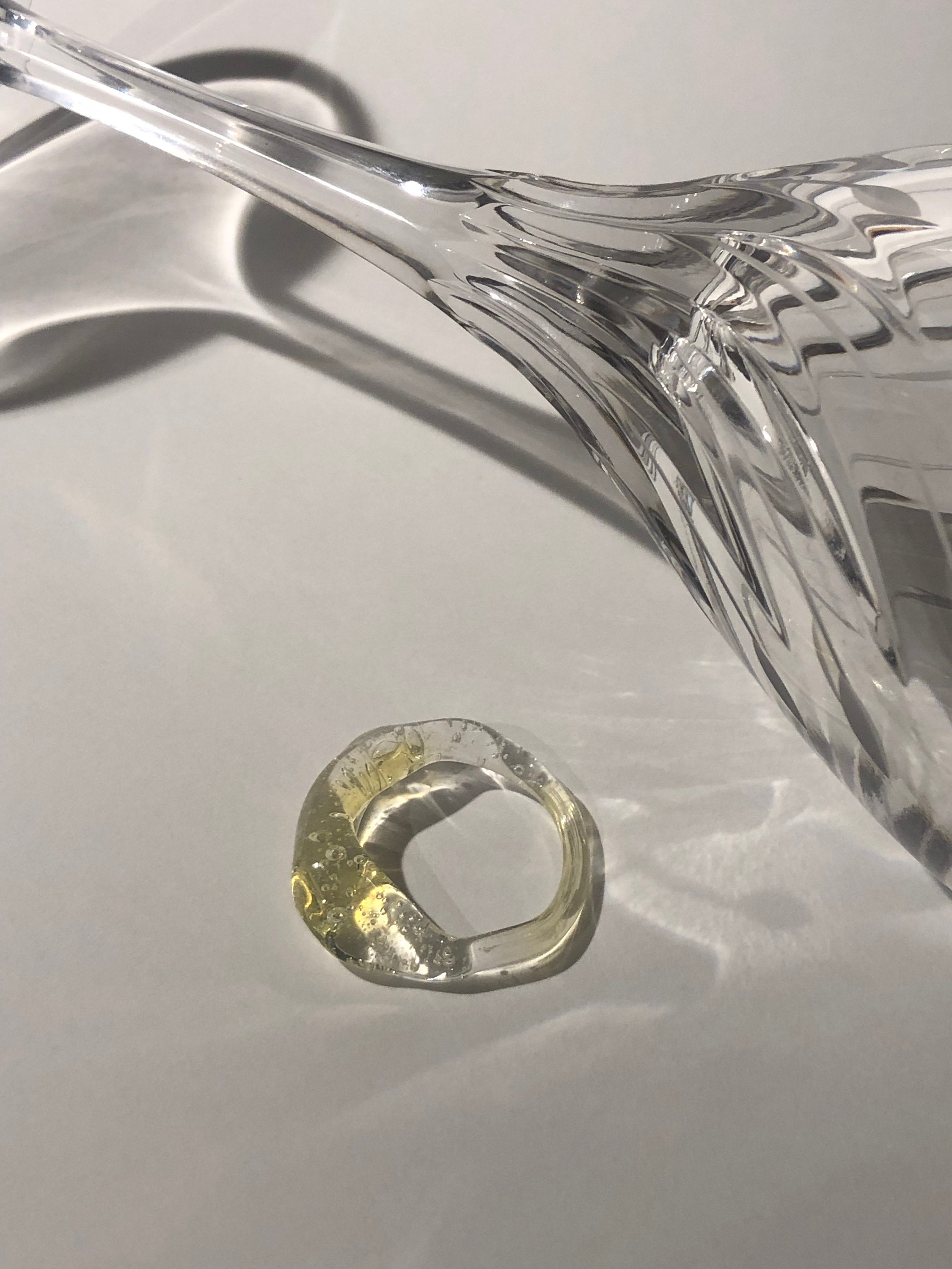 Yellow sunshine Glass Ring