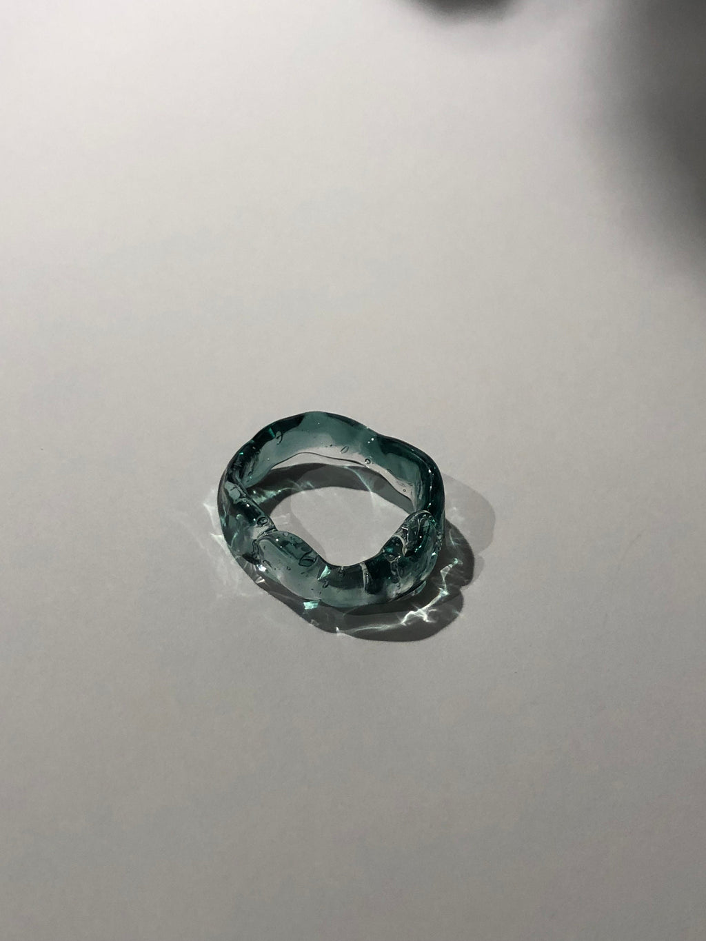 Turquoise Glass Ring