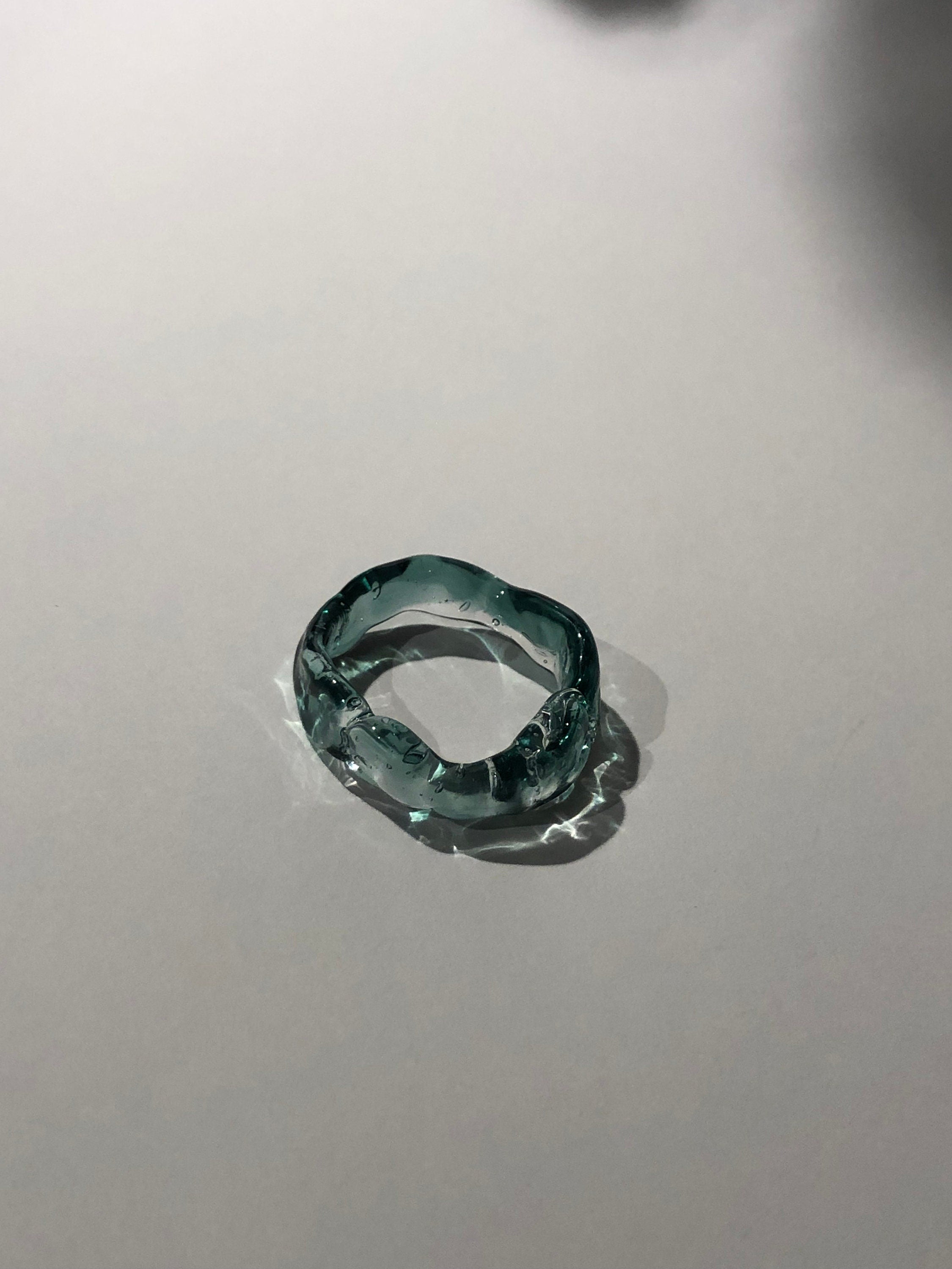 Turquoise Glass Ring