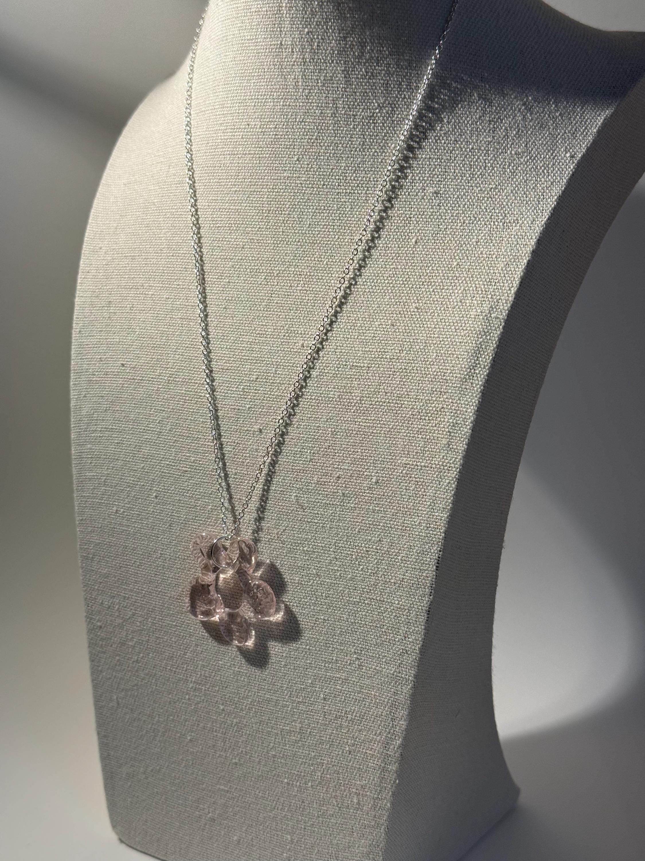 Pink Flower Necklace