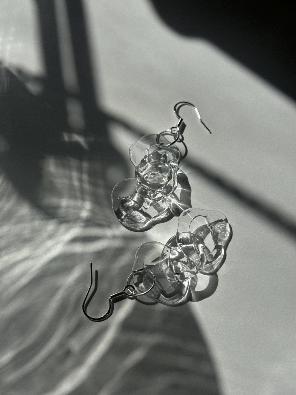 Dazzling Clear Glass Earrings