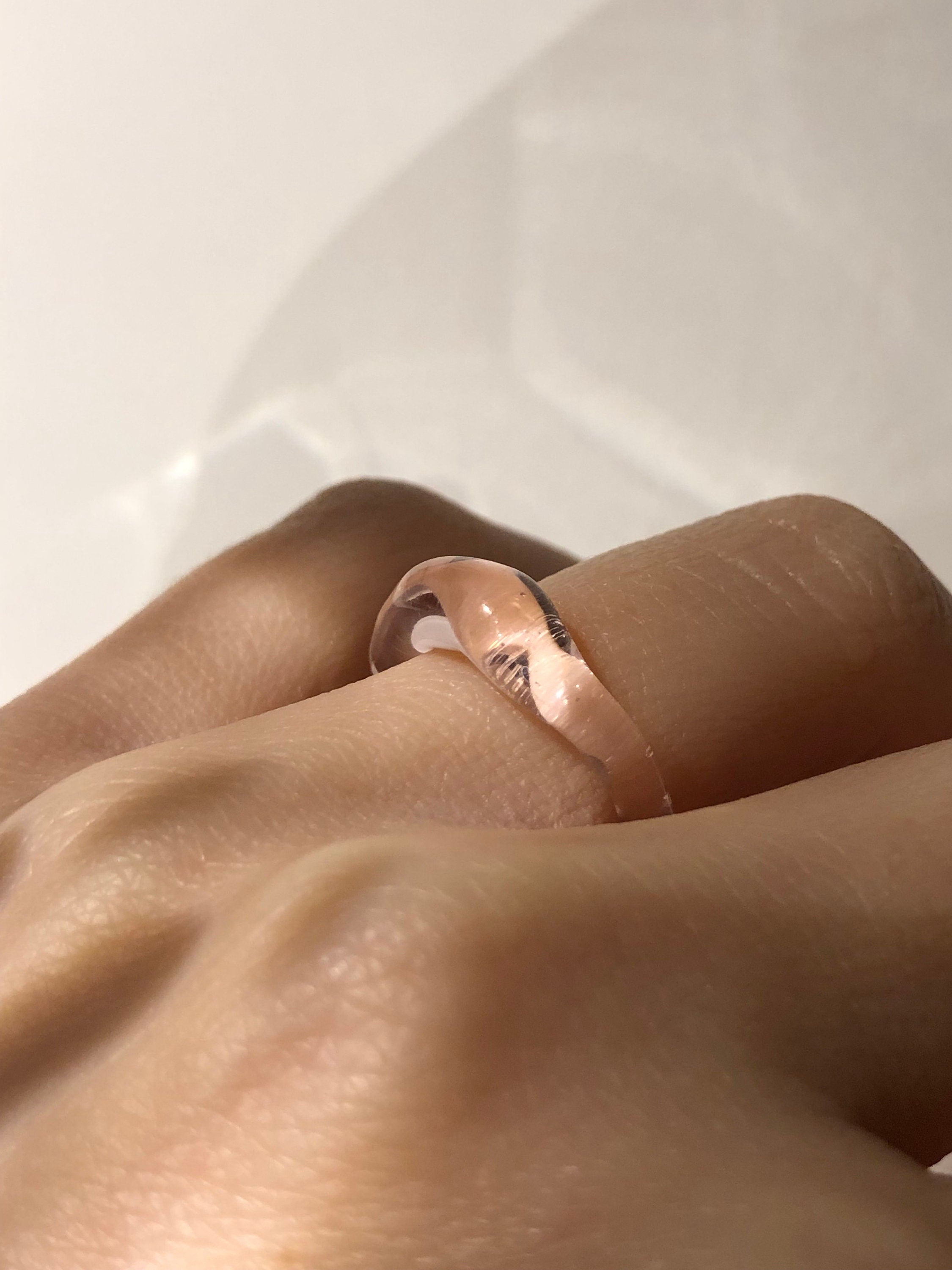 Rose Glass Ring