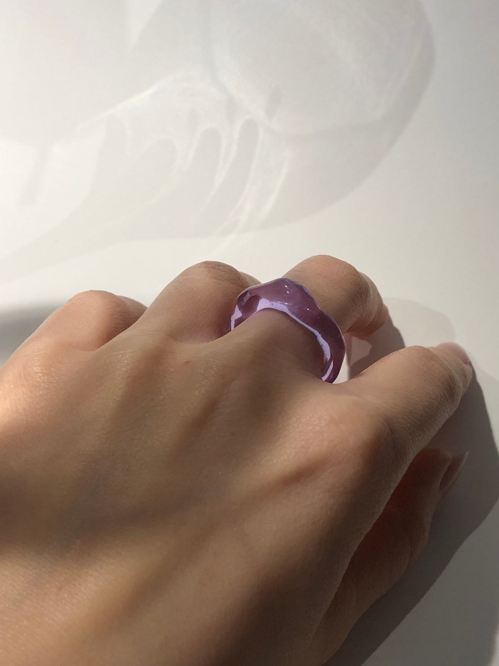 Deep Purple Glass Ring