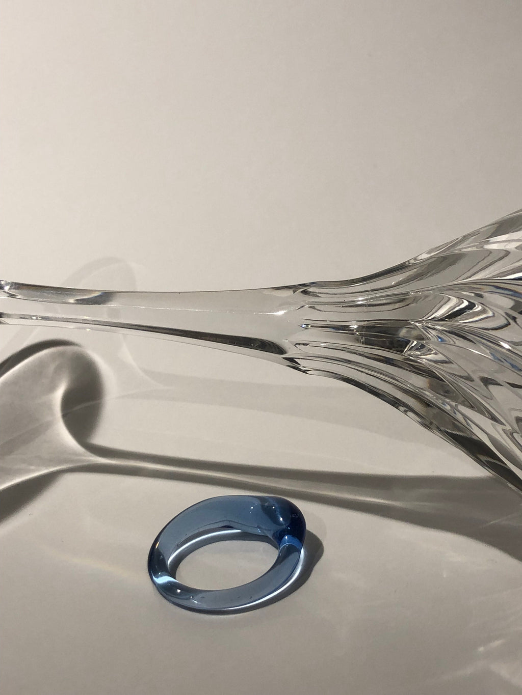 Blue Glass Ring:
