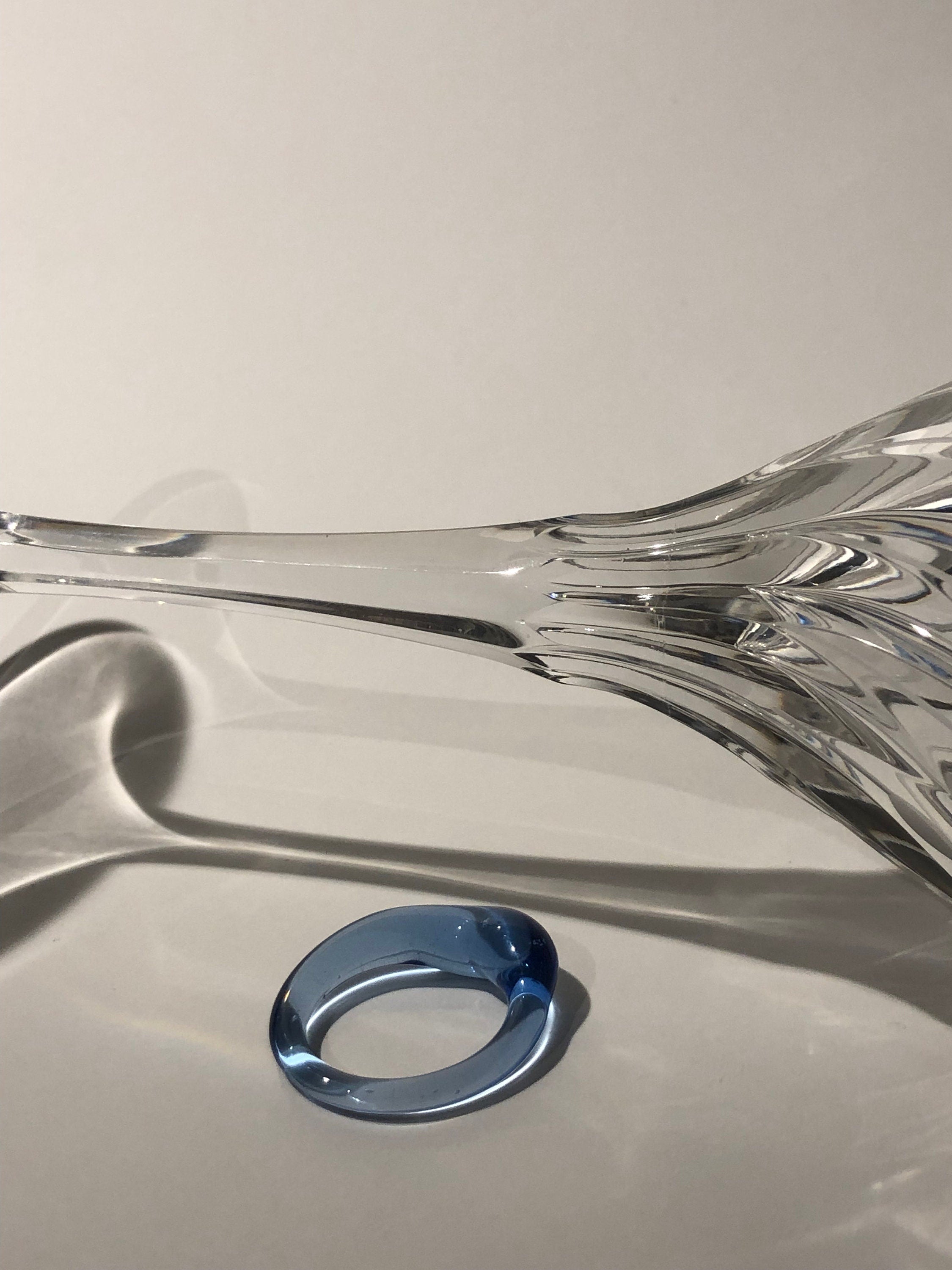 Blue Glass Ring:
