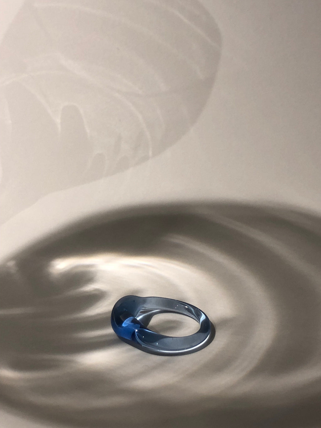 Blue Glass Ring: