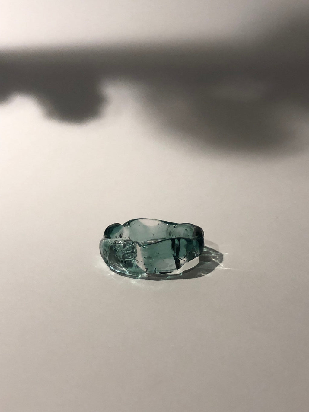 Handcrafted Turquoise Water Glass Ring