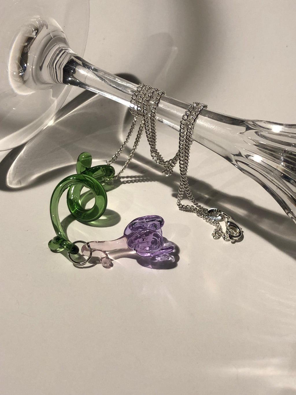 Handcrafted Glass Flower Pendant
