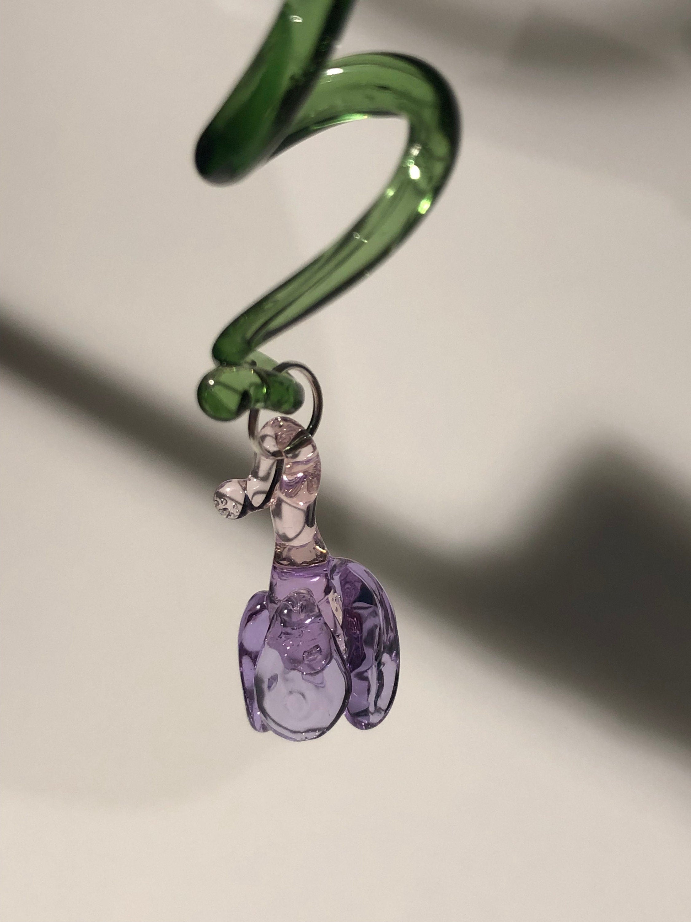 Handcrafted Glass Flower Pendant