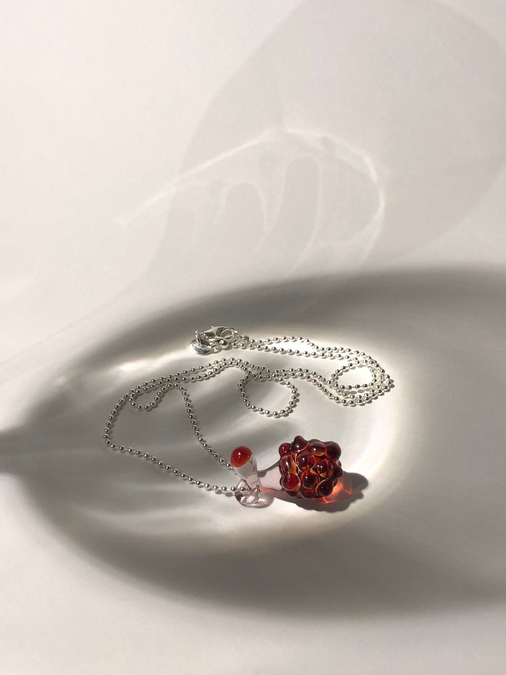 Handcrafted Red Berry Necklace