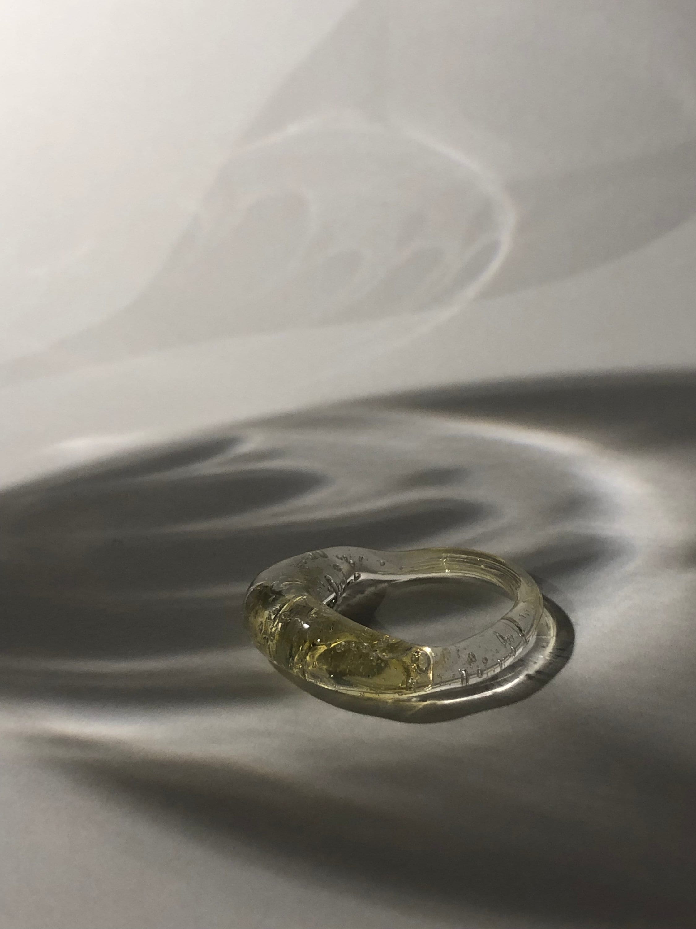 Yellow Glass Ring
