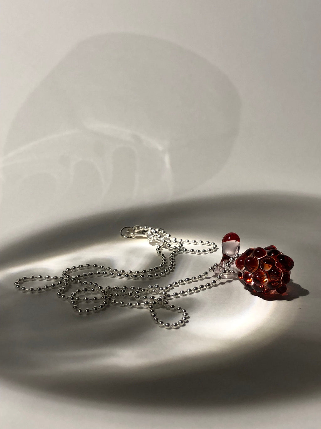 Handcrafted Red Berry Necklace