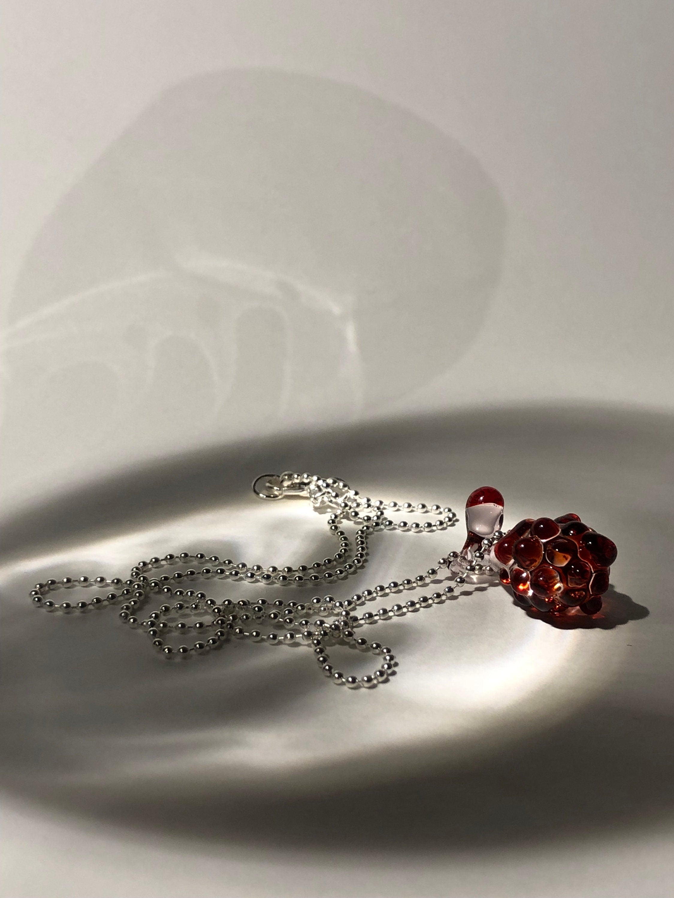 Handcrafted Red Berry Necklace