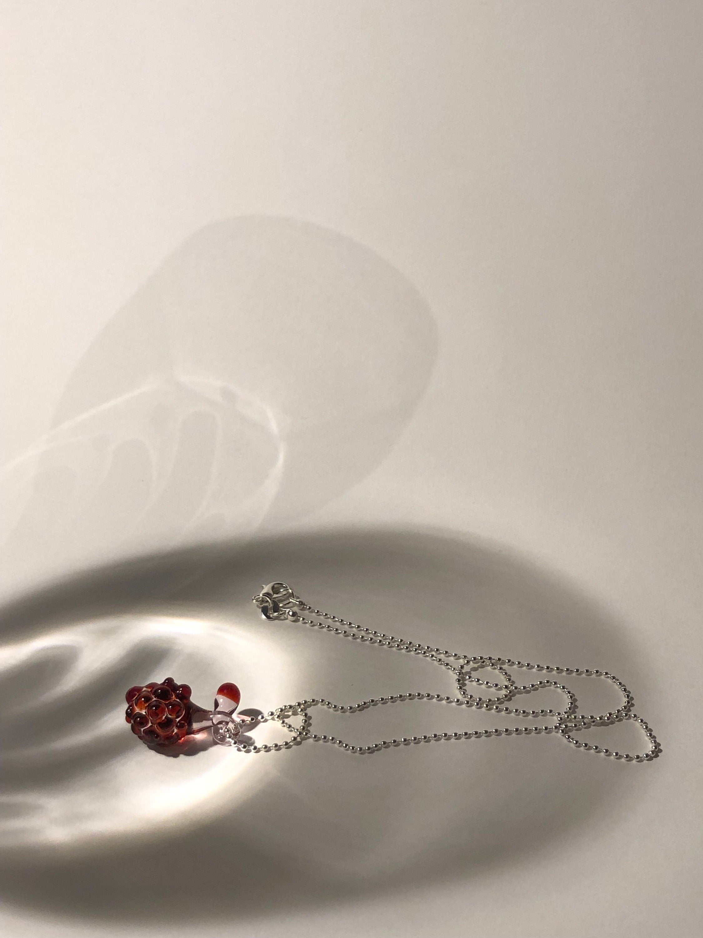 Handcrafted Red Berry Necklace