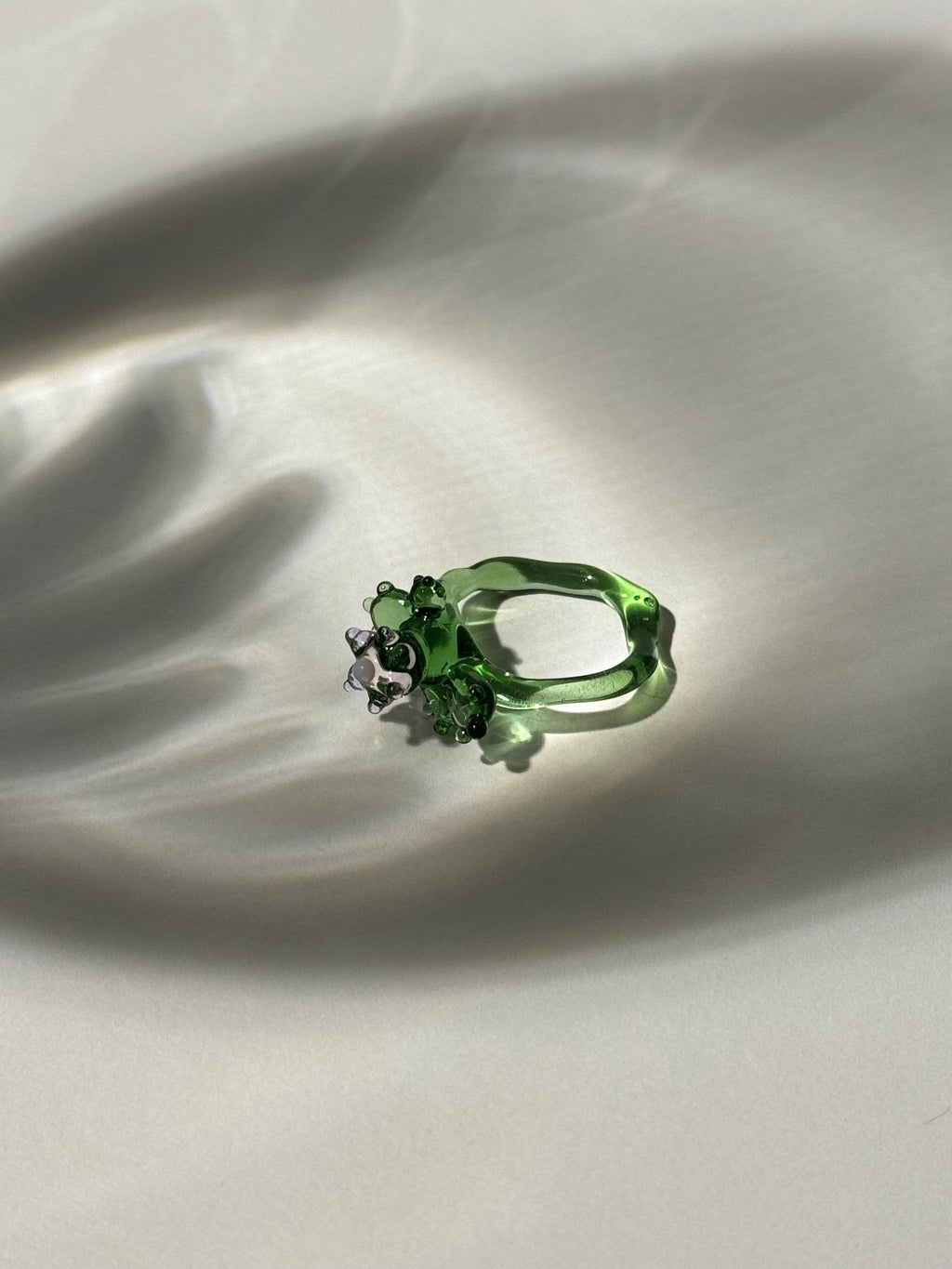 Secret Garden Glass Flower Ring