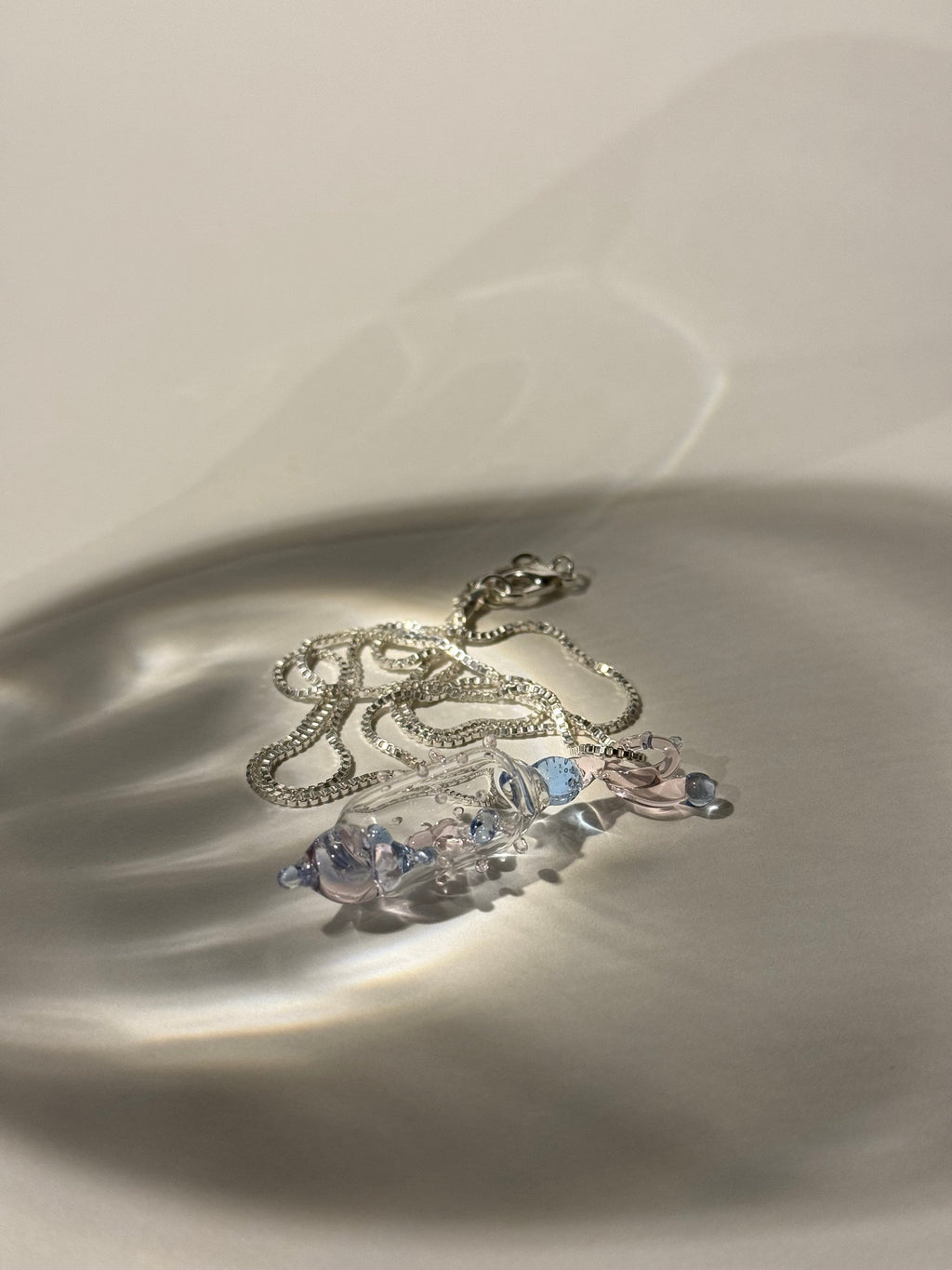 Handmade Borosilicate Glass Dream Bean Pendant