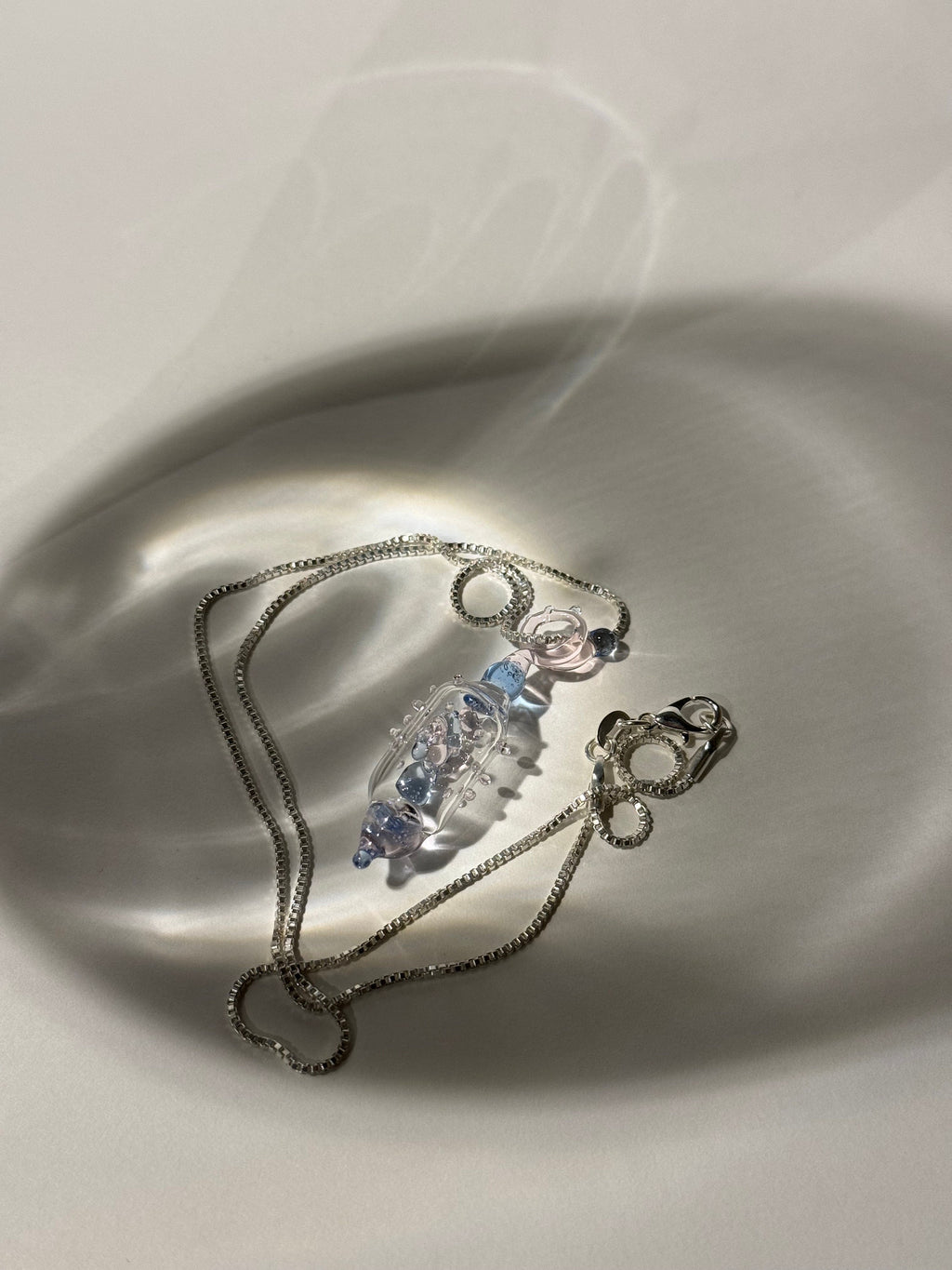 Handmade Borosilicate Glass Dream Bean Pendant