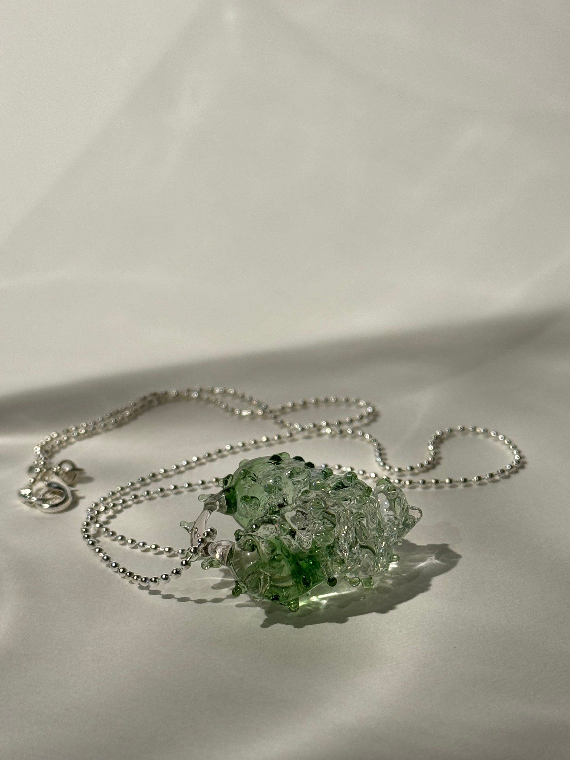 Handcrafted Glass Heart of the Forest Pendant