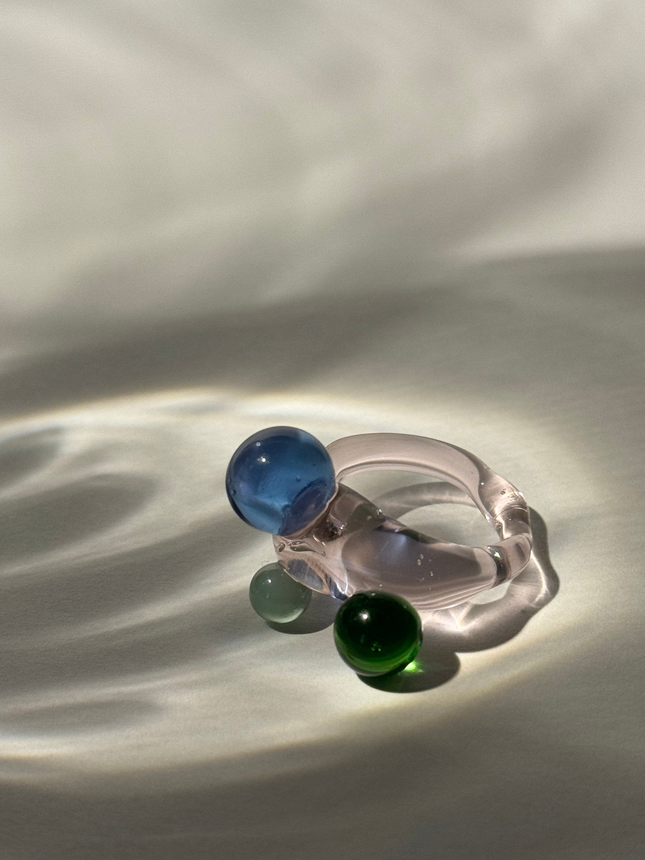 Colorful Borosilicate Glass Ring