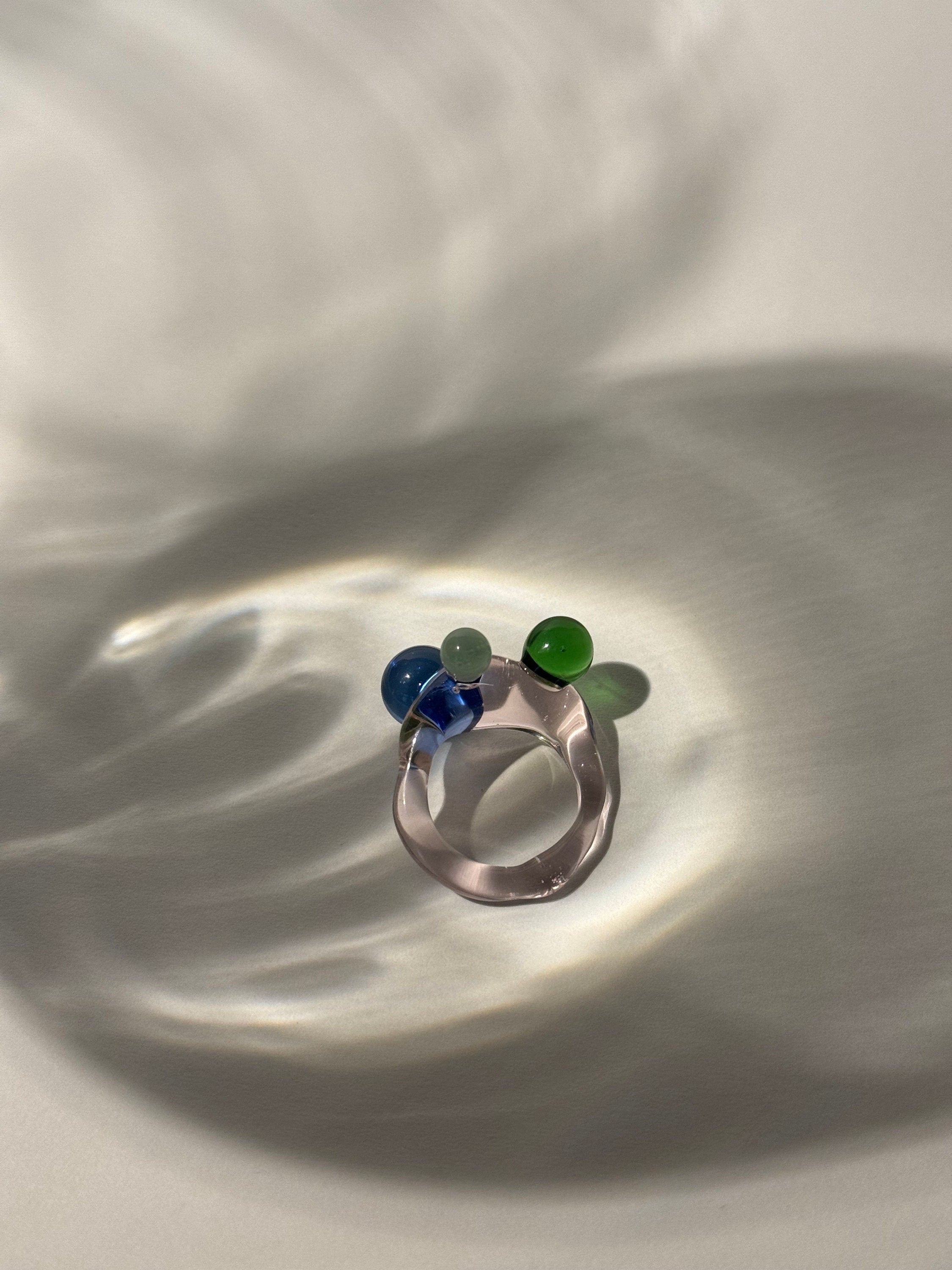 Colorful Borosilicate Glass Ring