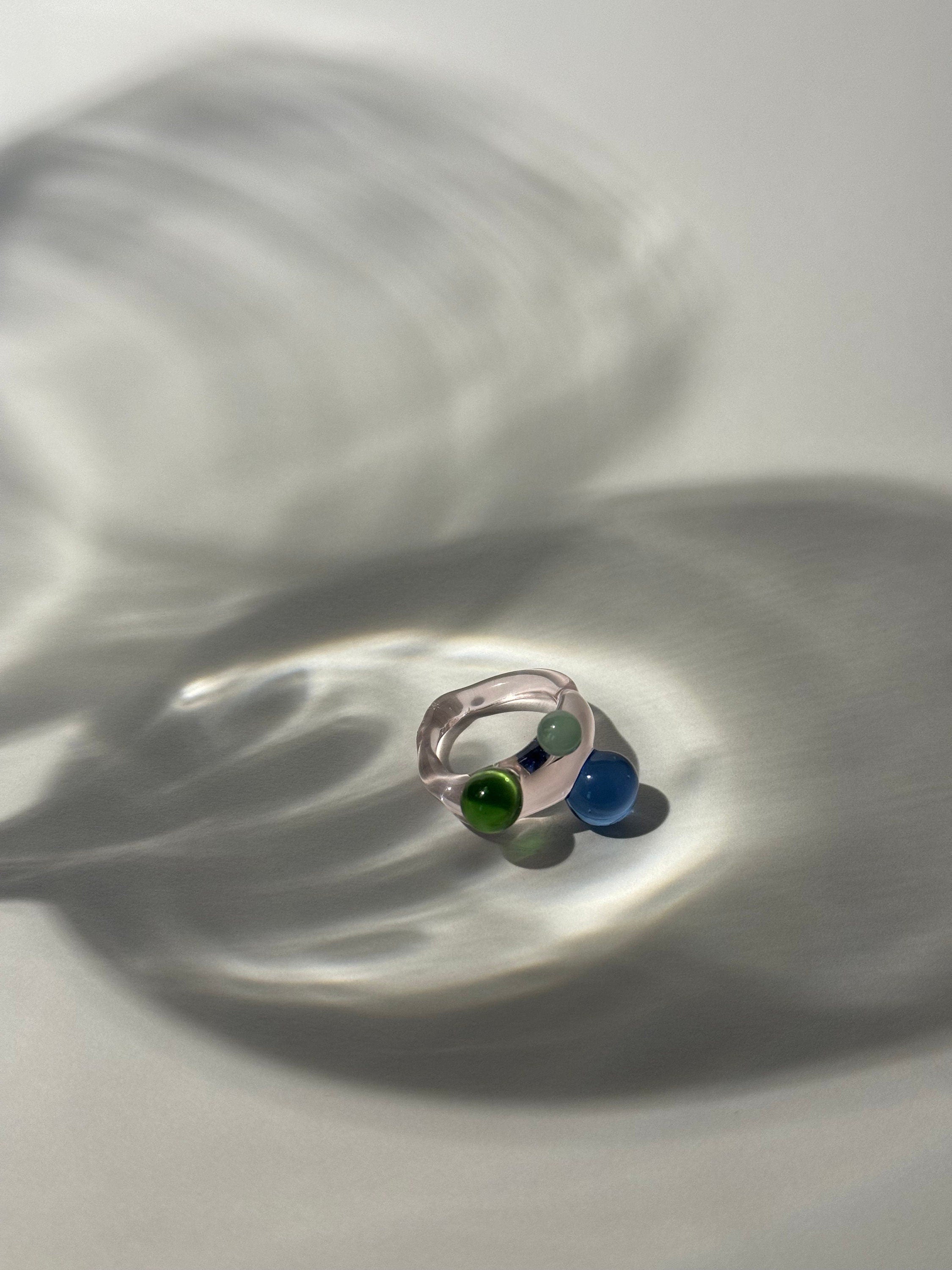 Colorful Borosilicate Glass Ring