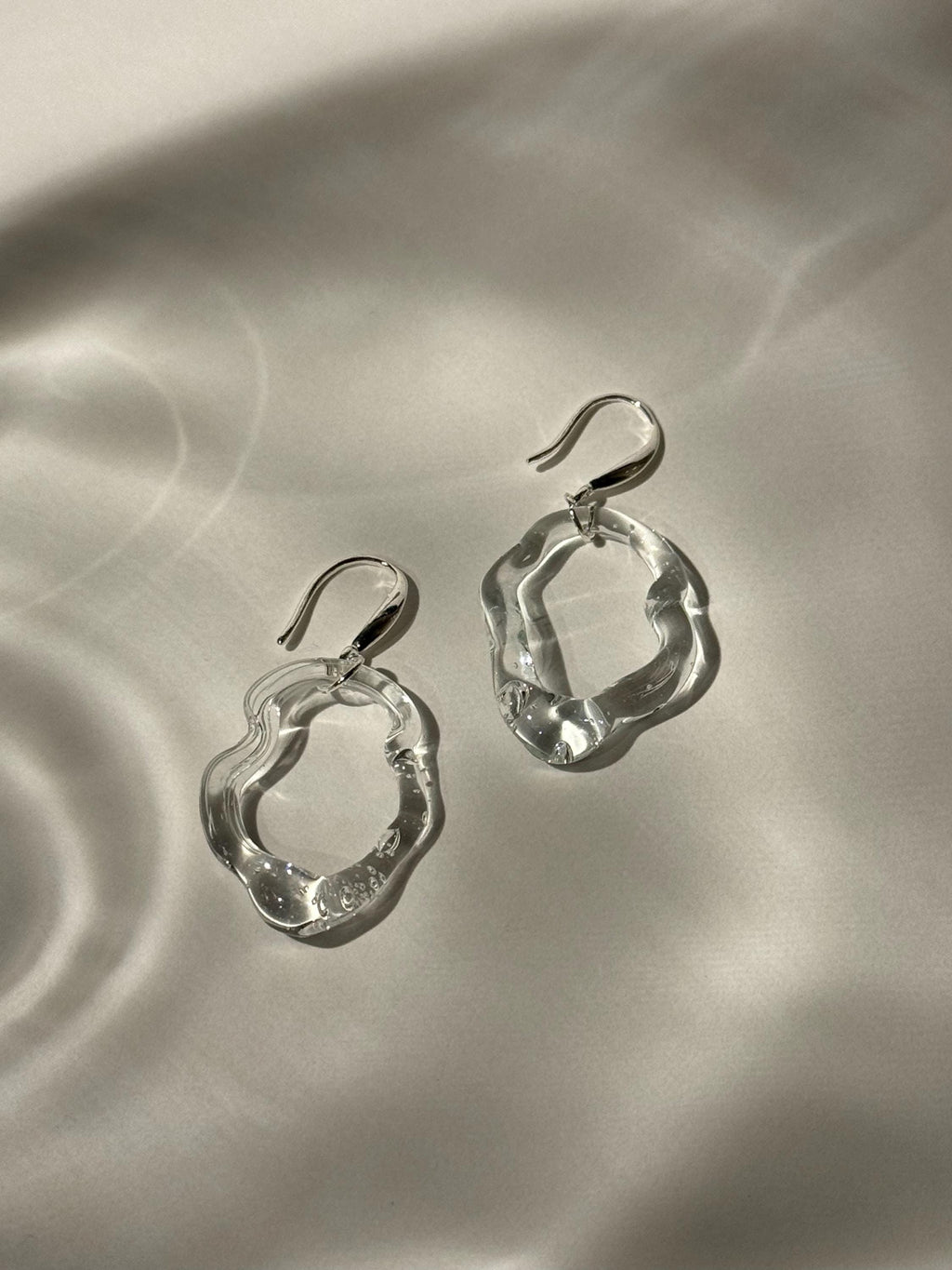 Handcrafted Squiggly Borosilicate Glass Earrings
