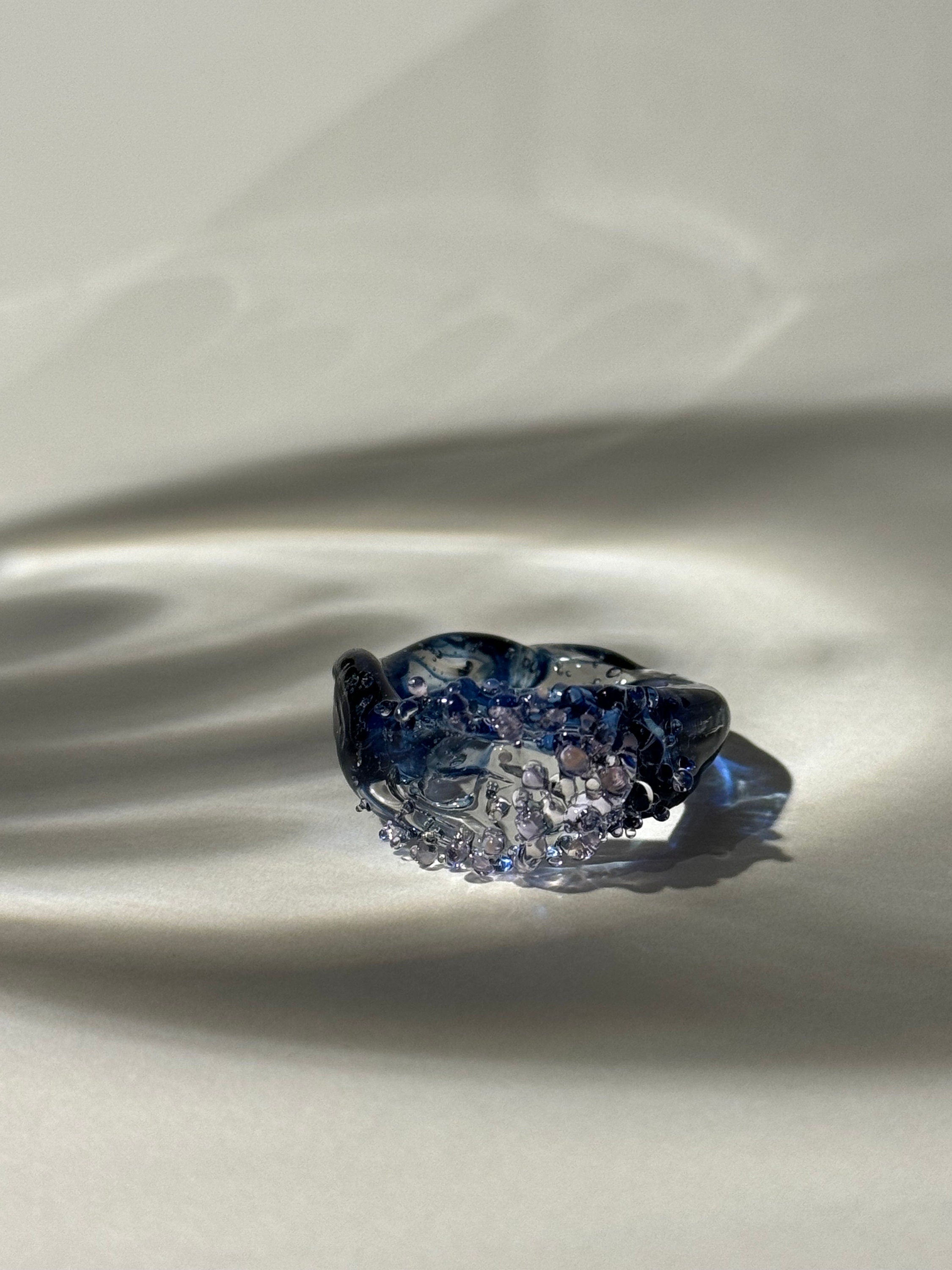 Ocean Sunset Glass Ring
