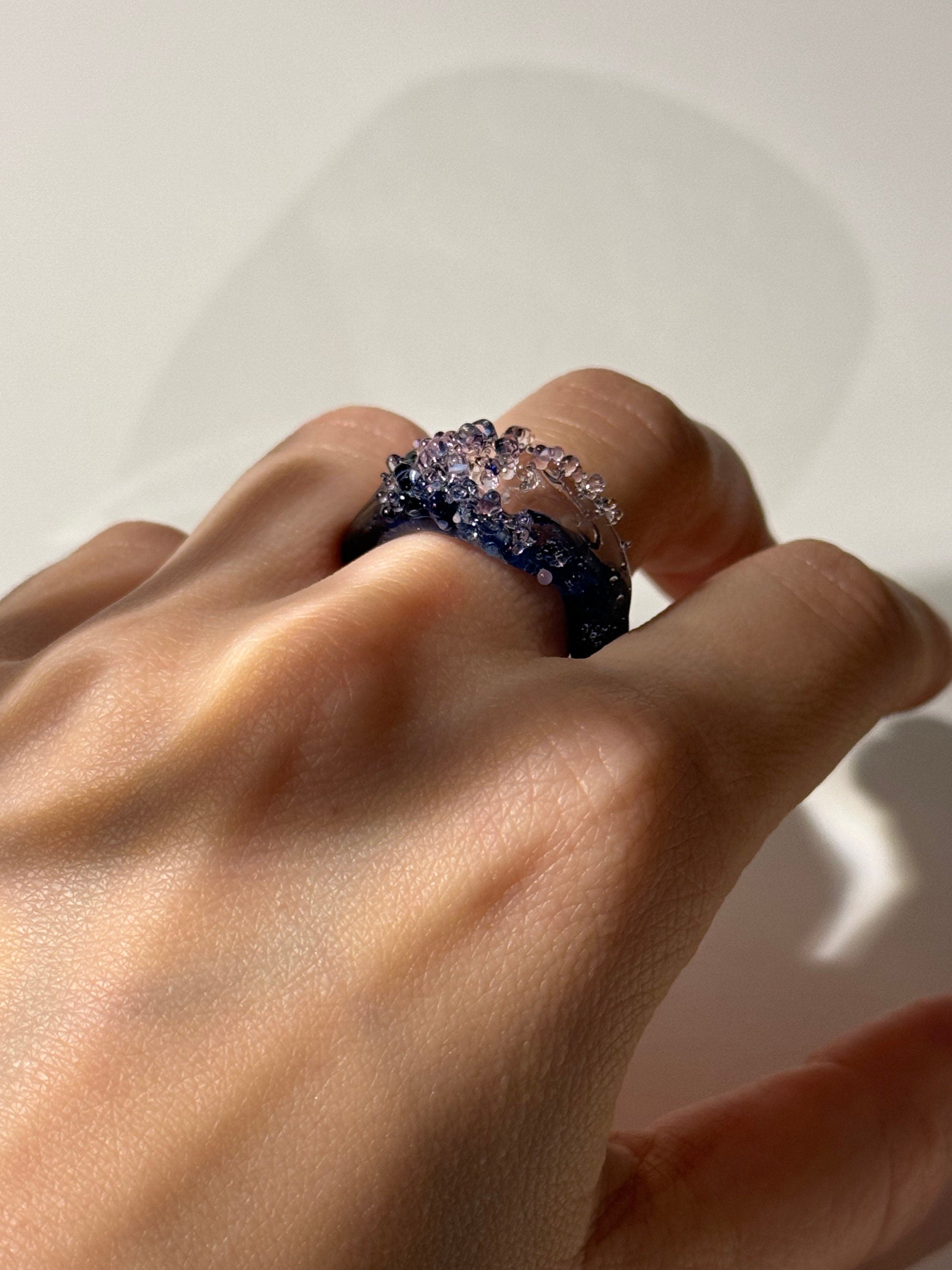 Ocean Sunset Glass Ring